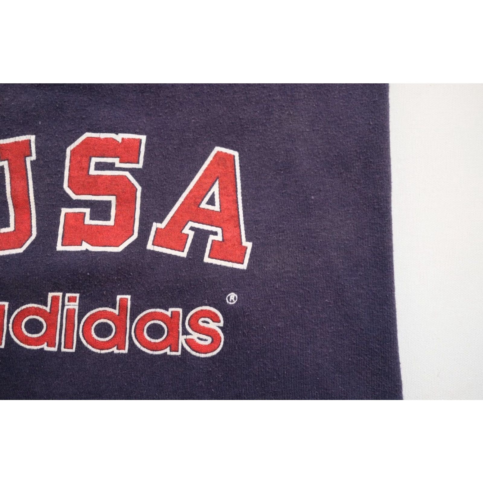 Adidas VINTAGE adidas USA TEAM OLYMPIC T-Shirt Blue Graphic 80s Active USA Made Mens M Size Shirt Size US M / EU 48-50 / 2 - 4 Thumbnail