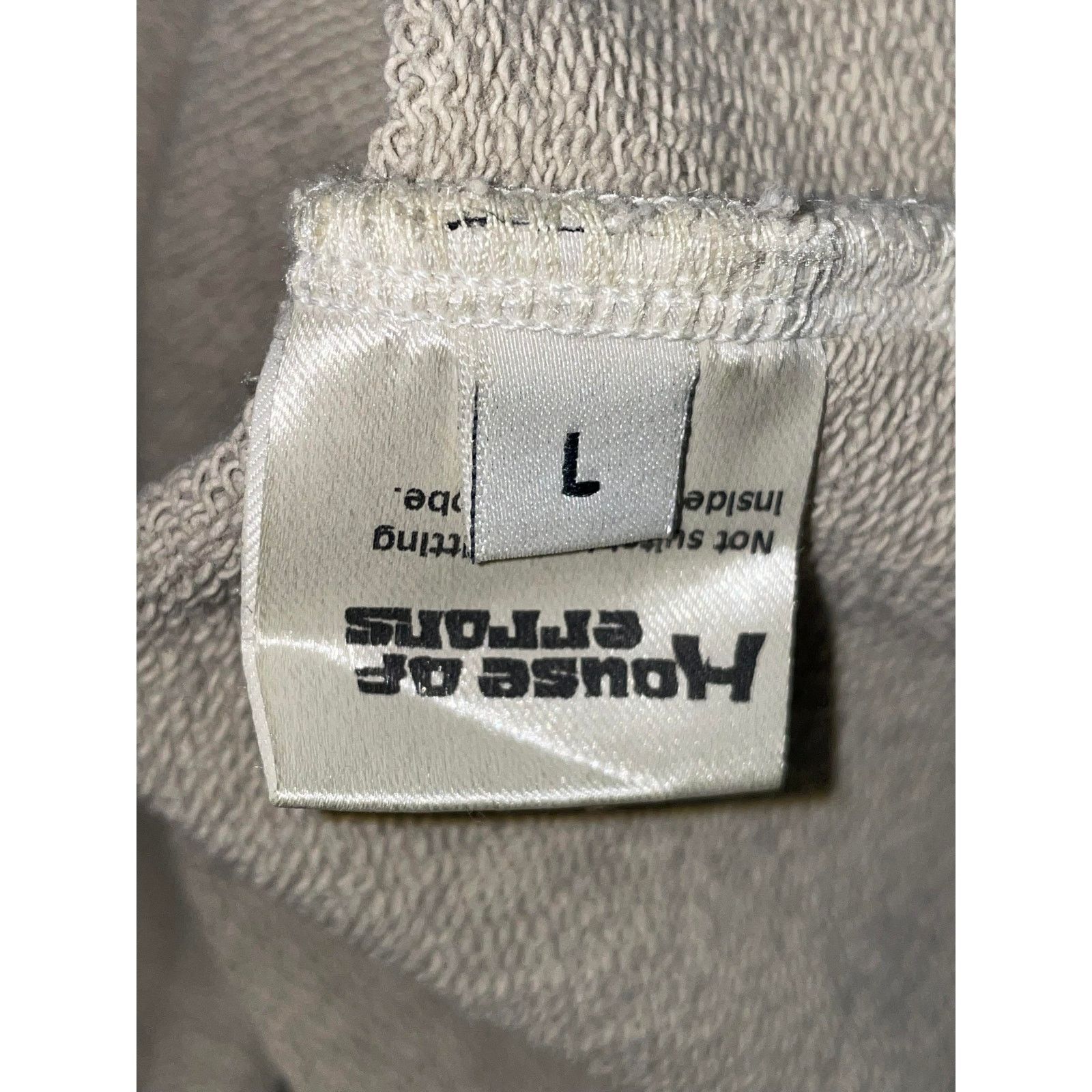House of Errors House Of Errors Cream Hoodie Size L / US 10 / IT 46 - 4 Thumbnail