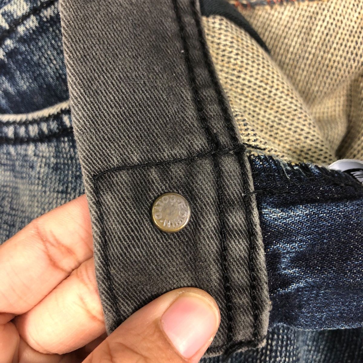 Japanese Brand 📌Vintage Denim Jeans Worker Edwin Size US 31 - 22 Thumbnail