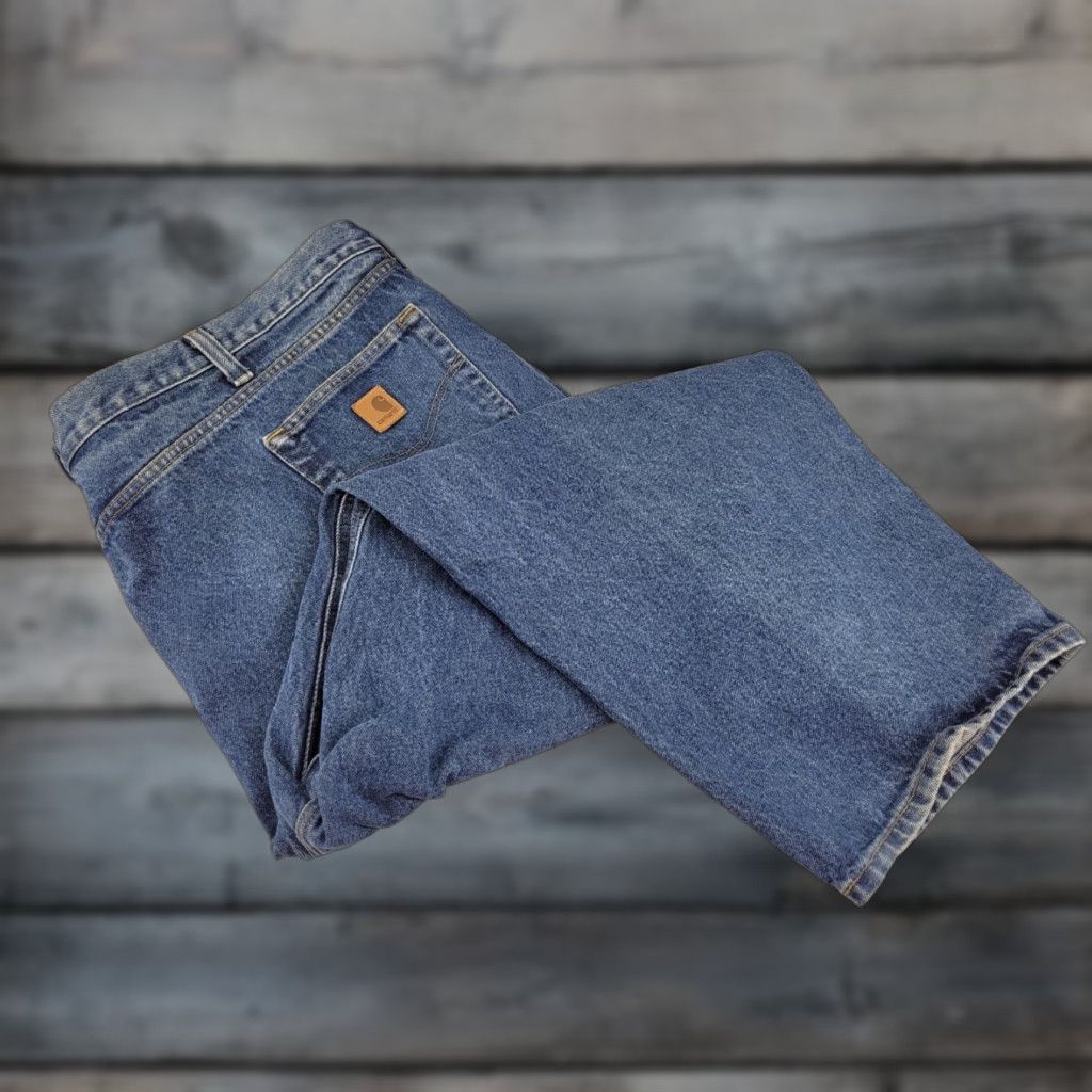 Carhartt VINTAGE Carhartt Jeans Mens 54x30 Relaxed Fit Medium Wash Denim B460 DPS Cotton Size US 38 / EU 54 - 1 Thumbnail