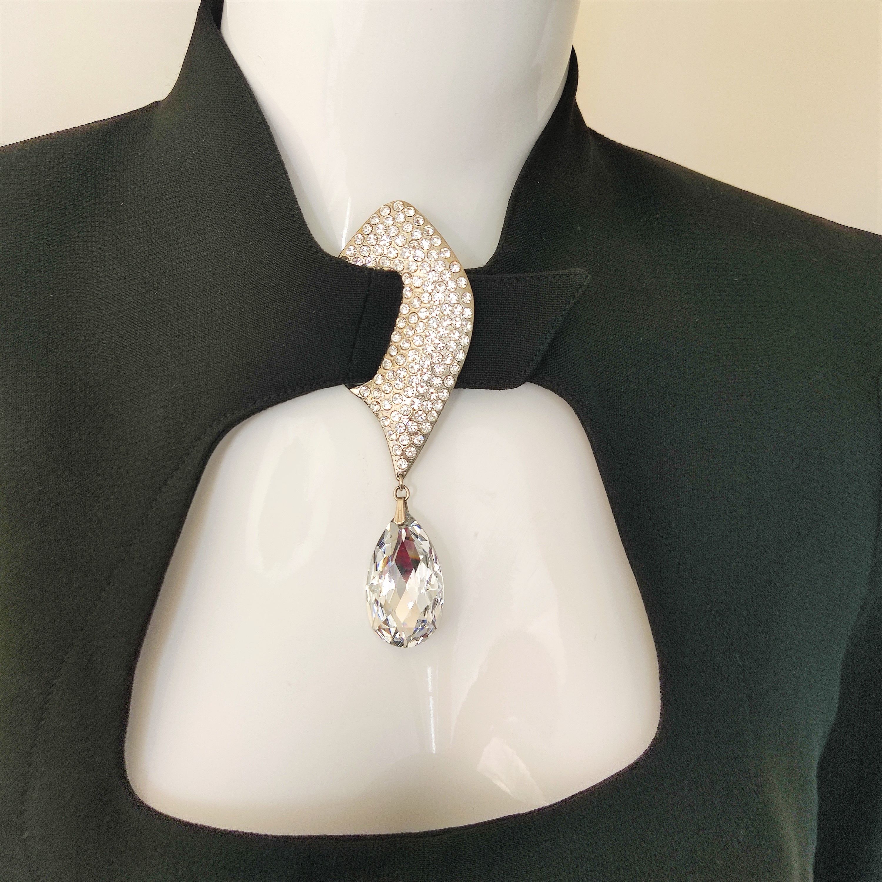 Thierry Mugler Thierry Mugler Couture Runway Rhinestone Diamond Dress Size S / US 4 / IT 40 - 8 Thumbnail