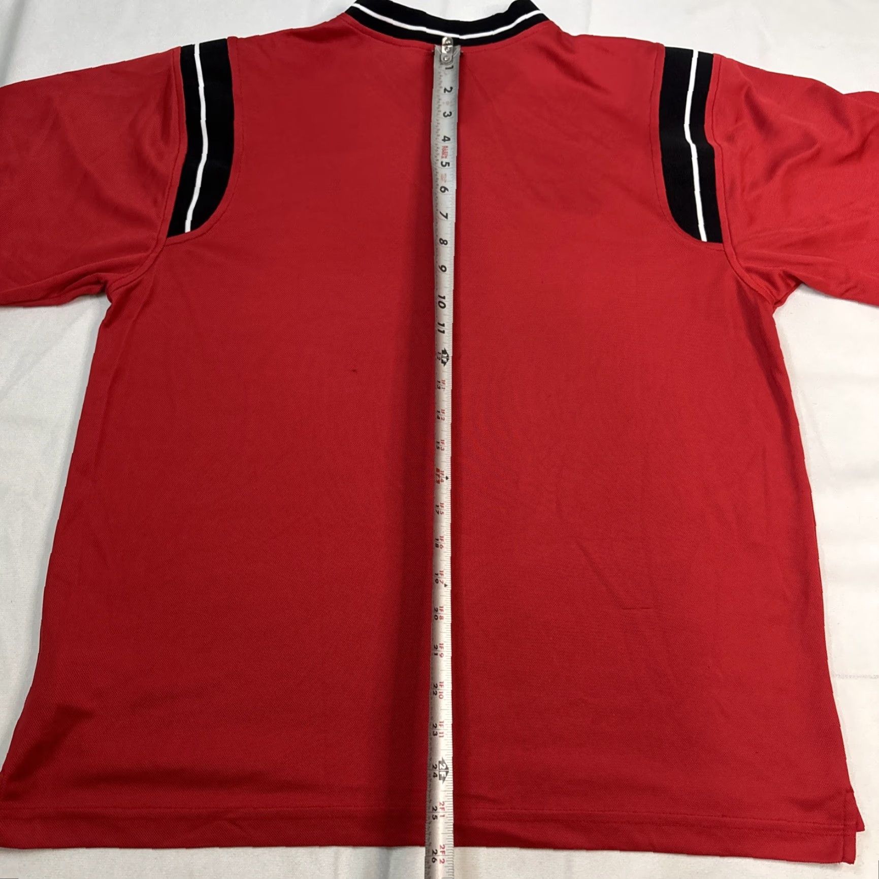 Nike Nike Soccer Jersey Men L Red V-Neck Y2K Athletic Size US L / EU 52-54 / 3 - 8 Thumbnail