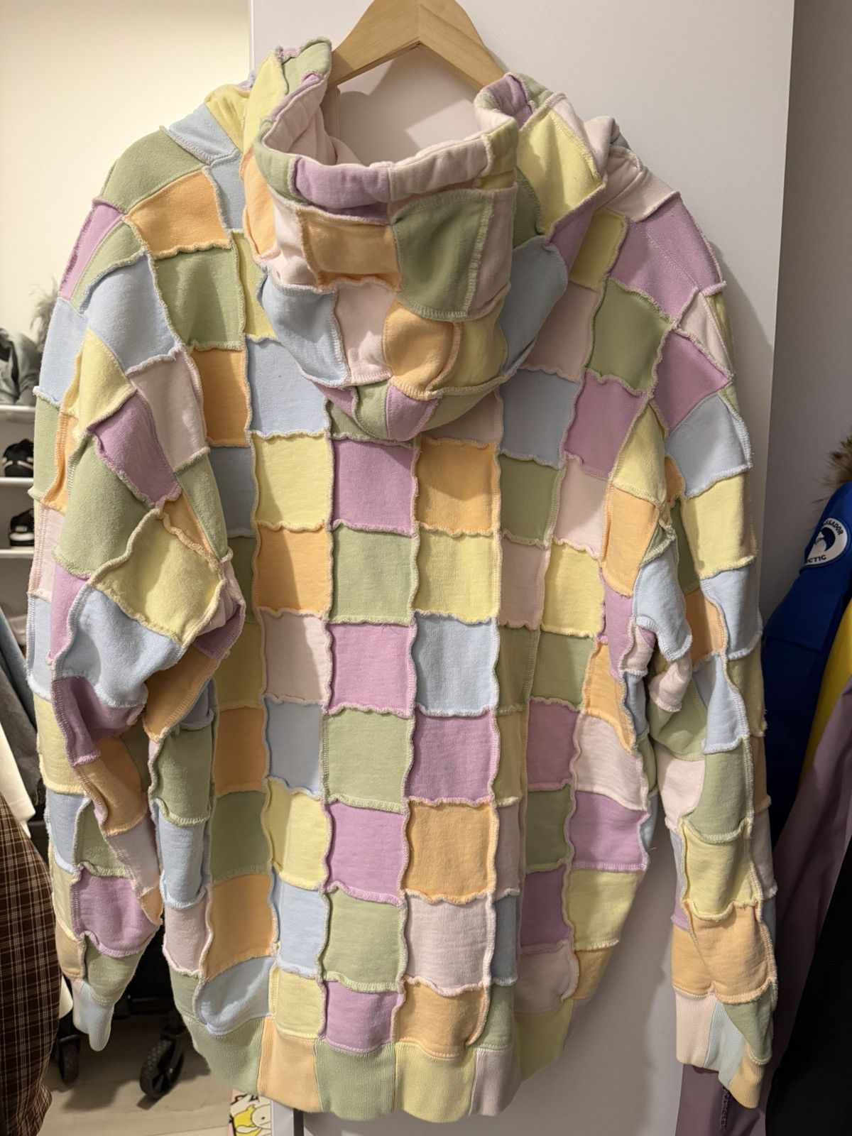 Supreme Supreme Reverse Patchwork Zip Up Hooded Sweatshirt Size US L / EU 52-54 / 3 - 3 Thumbnail