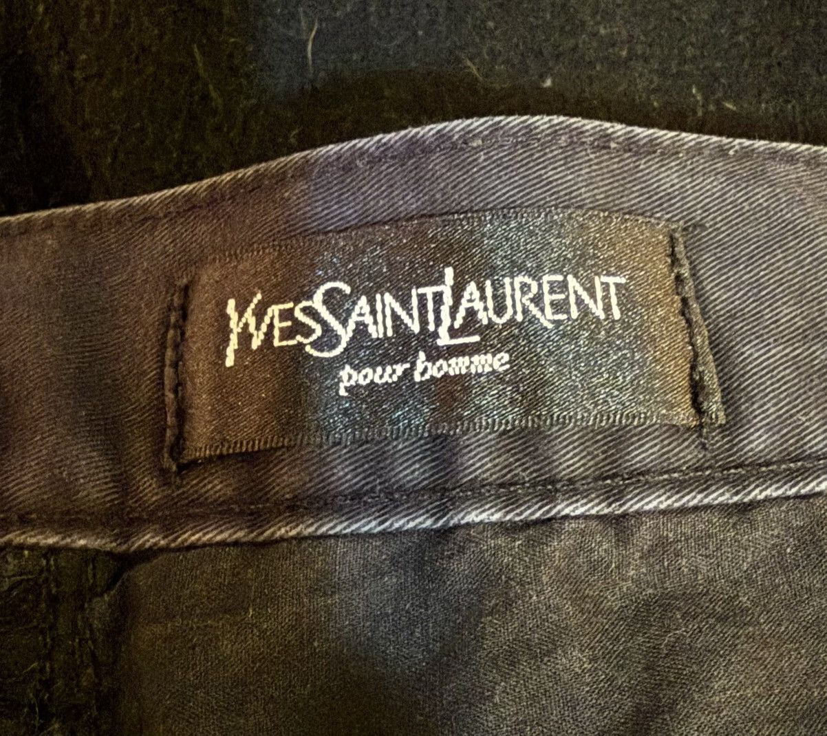 Yves Saint Laurent 40x30 YSL Jeans Black Denim Pants Cotton Casual Vintage y2k Size US 40 / EU 56 - 8 Thumbnail