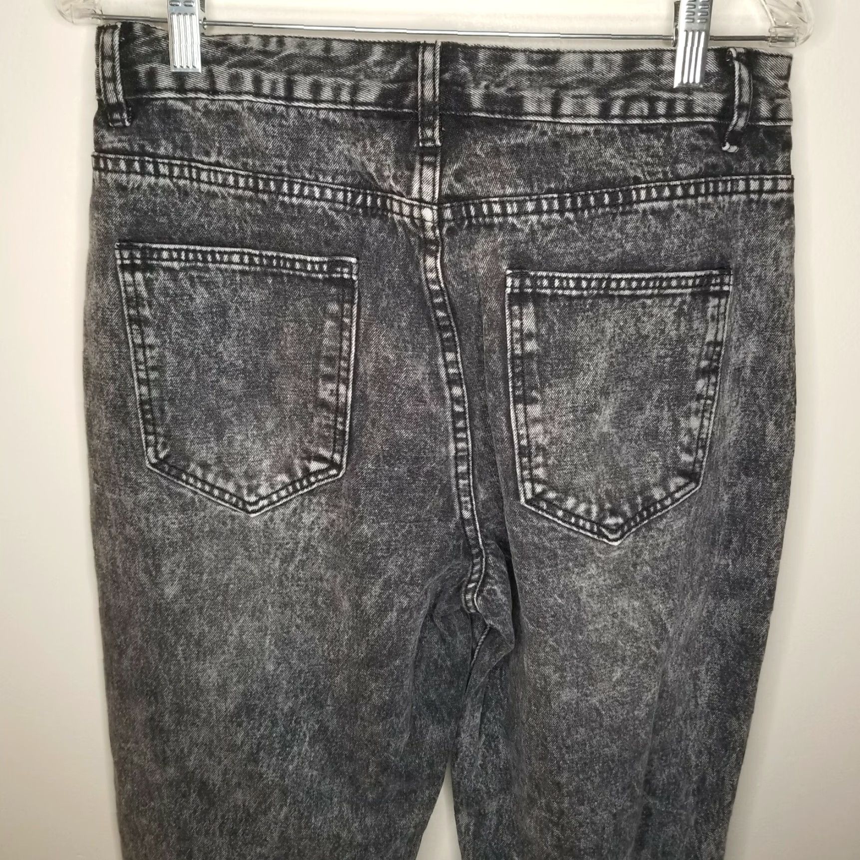 Shein SHEIN Women's Black Distressed Ripped Jogger Jeans Size L Size 36" / US 14 / IT 50 - 5 Thumbnail