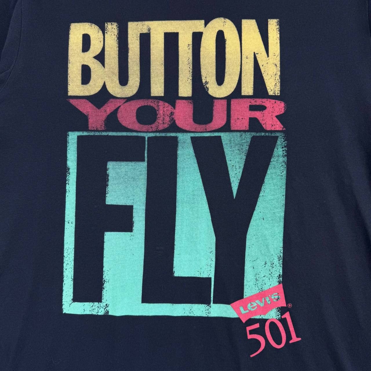 Levi's Levi’s 501 Graphic T-Shirt Men Black “Button Your Fly” Sz S Size US S / EU 44-46 / 1 - 2 Thumbnail