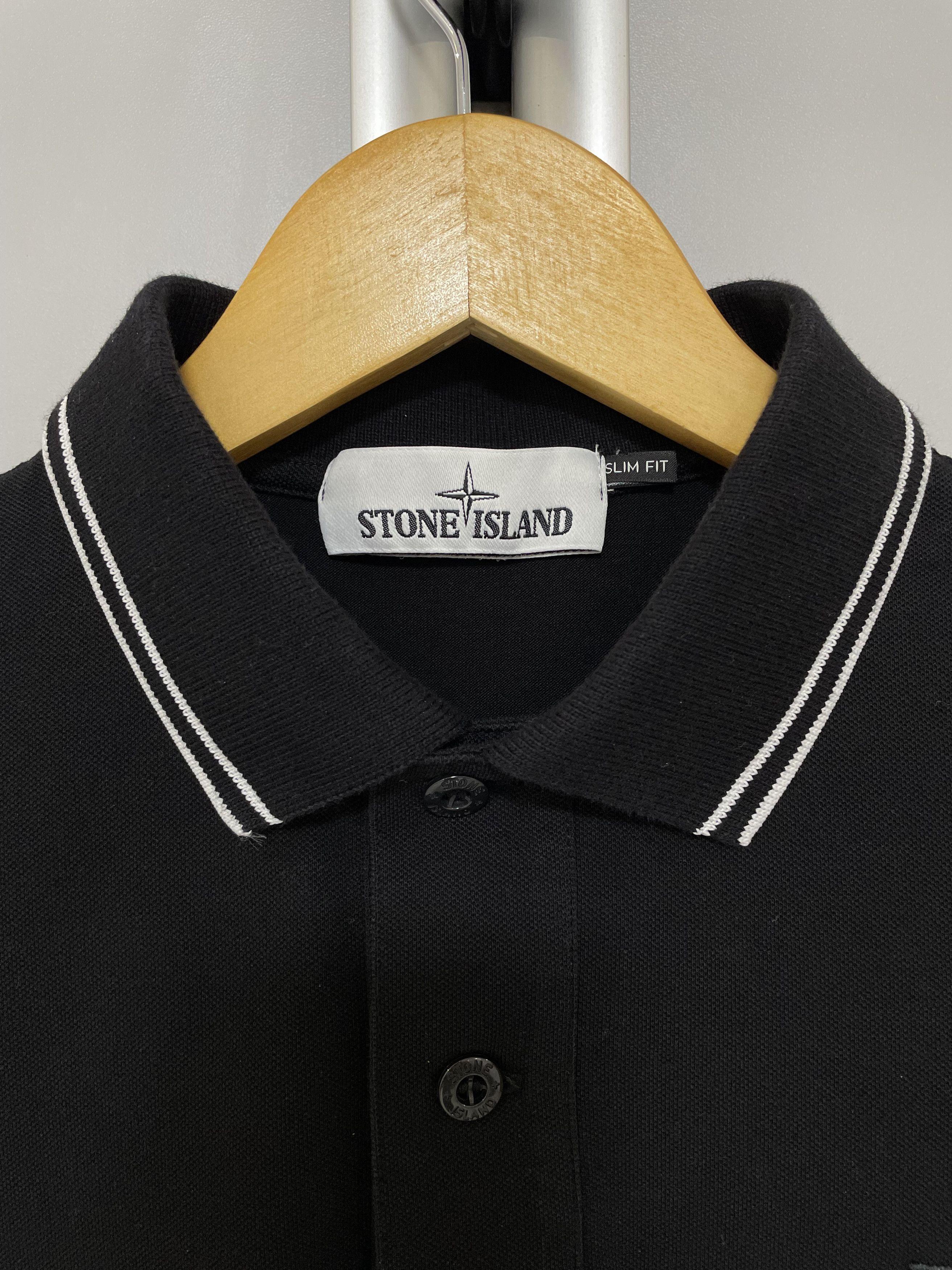 Stone Island STONE ISLAND Patch Program Polo Shirt Tee T-Shirt Black Size US S / EU 44-46 / 1 - 8 Thumbnail