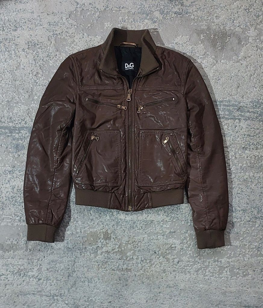 Dolce & Gabbana Dolce Gabbana Lambskin Leather Jacket Size XS / US 0-2 / IT 36-38 - 1 Thumbnail