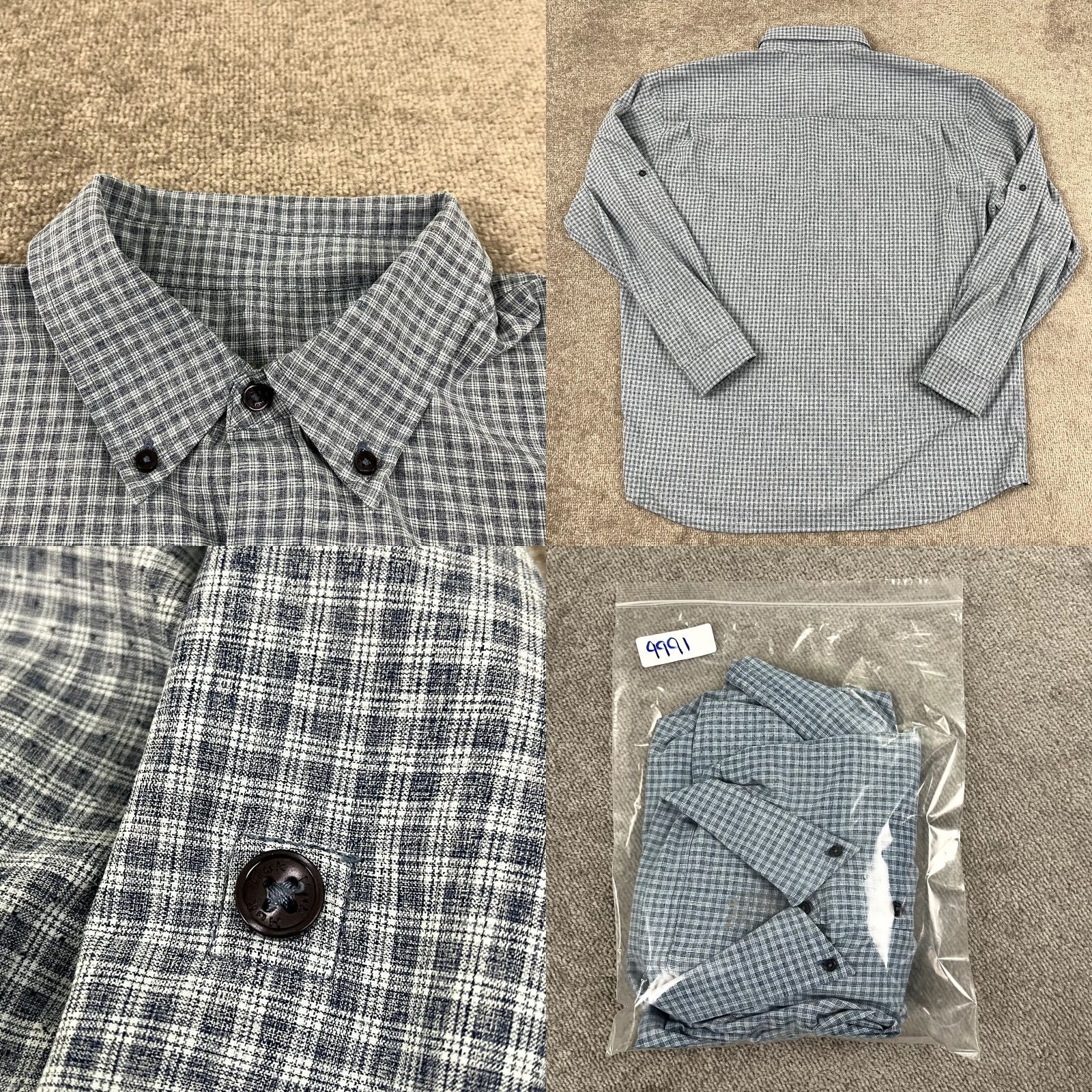Vintage HUK Shirt Mens 2XL Blue Plaid Performance Fishing Button Down Long Sleeve Casual Size US XXL / EU 58 / 5 - 8 Thumbnail