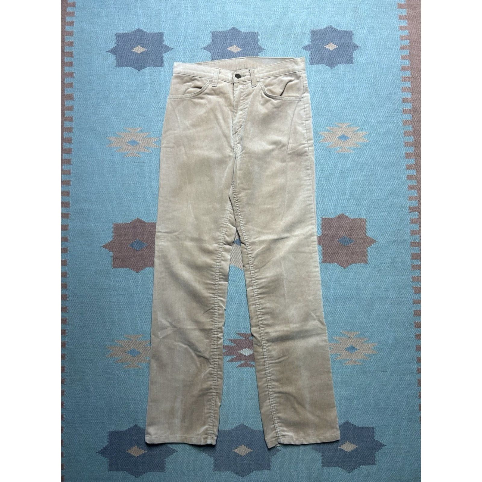 Gap VINTAGE Gap Pioneer Corduroy Pants Straight Khaki Tan 30x31 Mens Beige 70s Khakis Pants Size US 30 / EU 46 - 5 Thumbnail