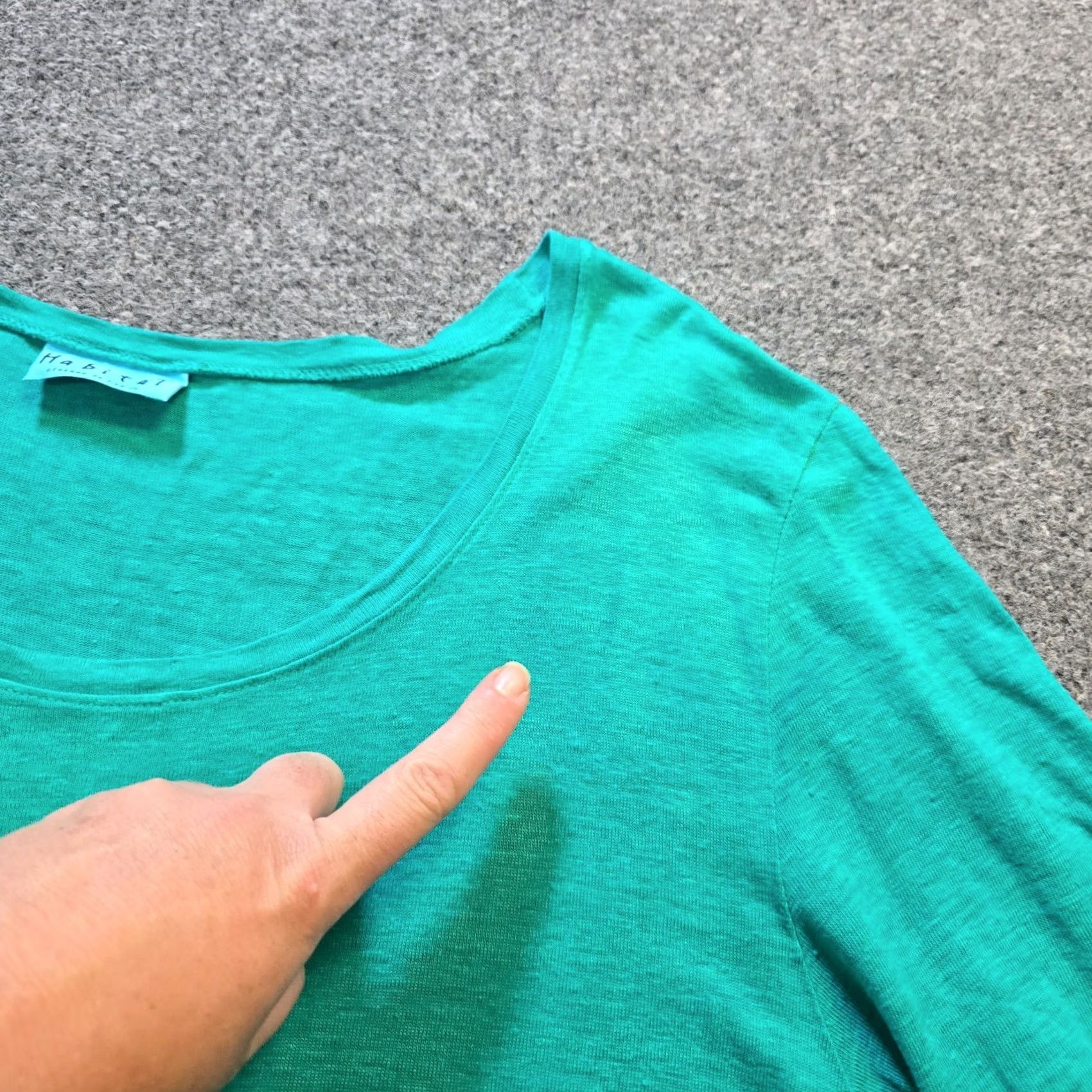 Habitat Habitat Top Womens Size Medium Green Linen Knit 3/4 Sleeve Casual Basic Minimal Shirt Womens Medium Green Linen Knit 3/4 Sleeve Casual Basic Minimal Size M / US 6-8 / IT 42-44 - 5 Thumbnail