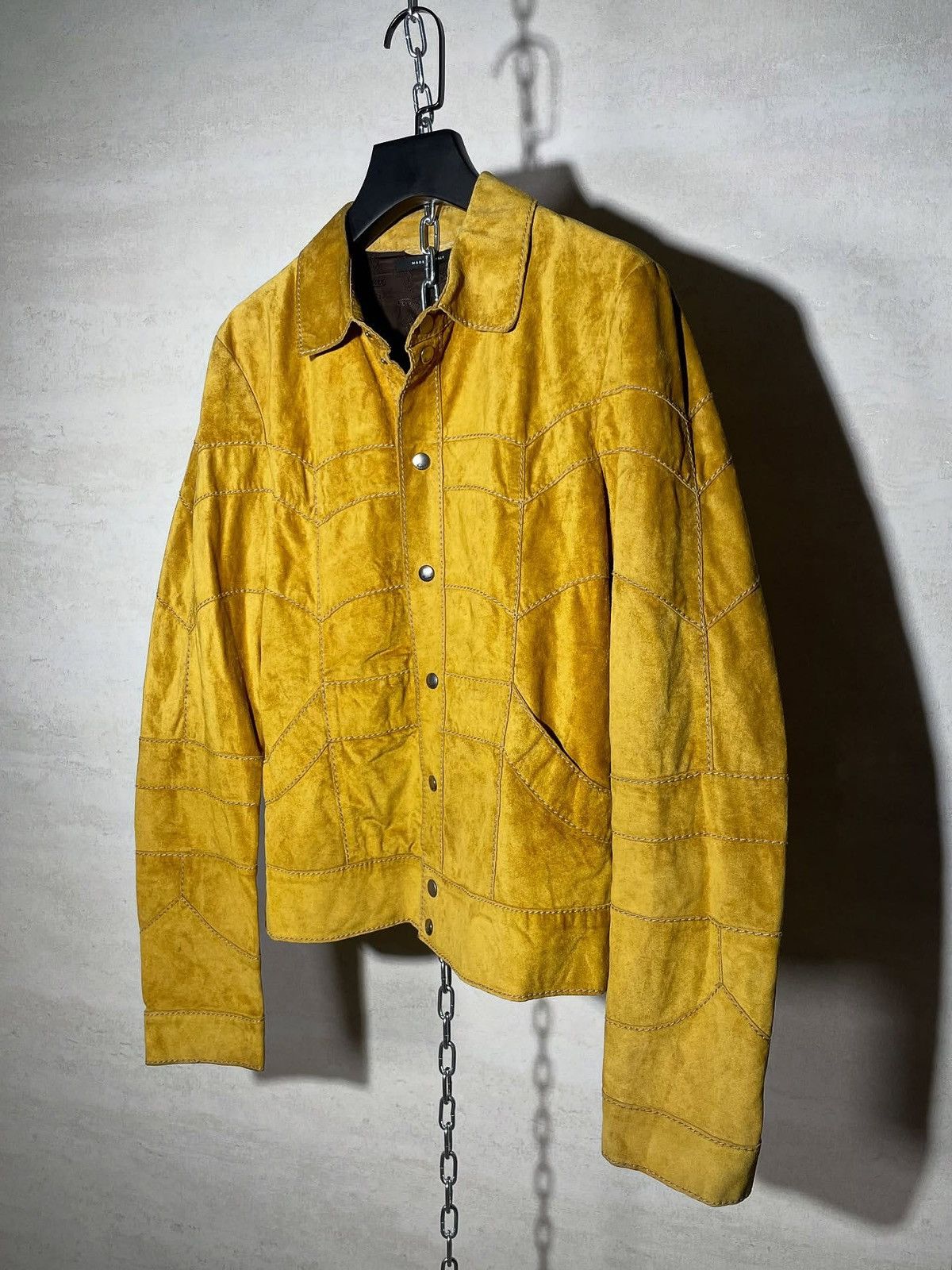 Gucci By Tom Ford SS04 Paneled Suede Jacket Size US S / EU 44-46 / 1 - 2 Thumbnail