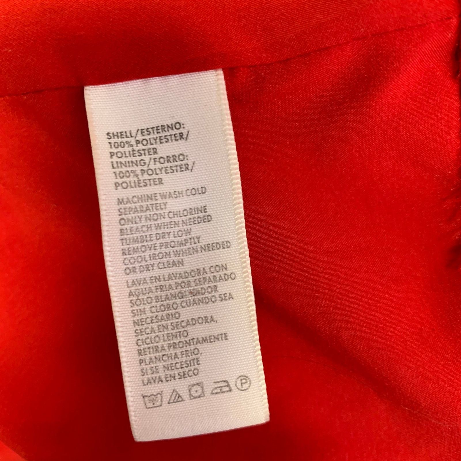 Rebecca Minkoff REBECCA MINKOFF Size M Red Polyester Textured Biker Jacket Size M / US 6-8 / IT 42-44 - 6 Thumbnail