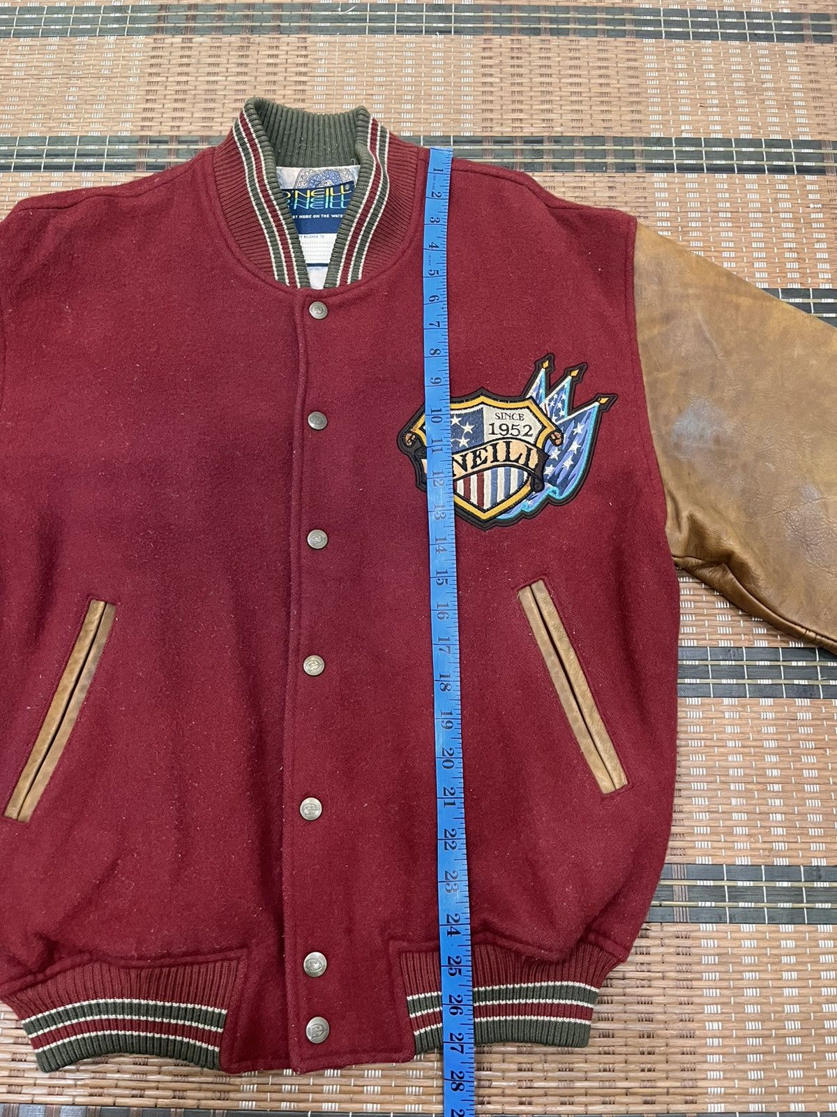 O'Neill Vintage 90s O’Neill With Friendship Suede Varsity Jacket Size US L / EU 52-54 / 3 - 19 Thumbnail