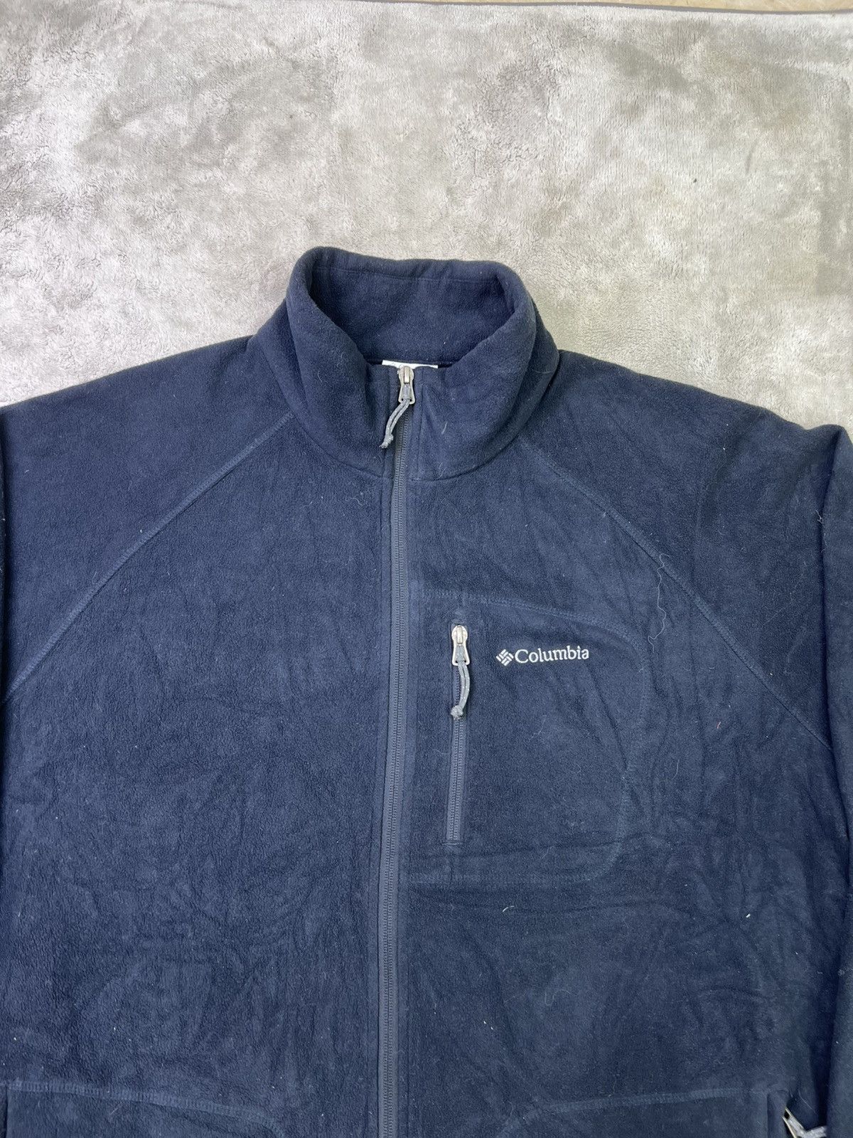 Columbia Vintage 2000s Columbia Interchange Fleece Jacket Navy Size US XL / EU 56 / 4 - 2 Thumbnail