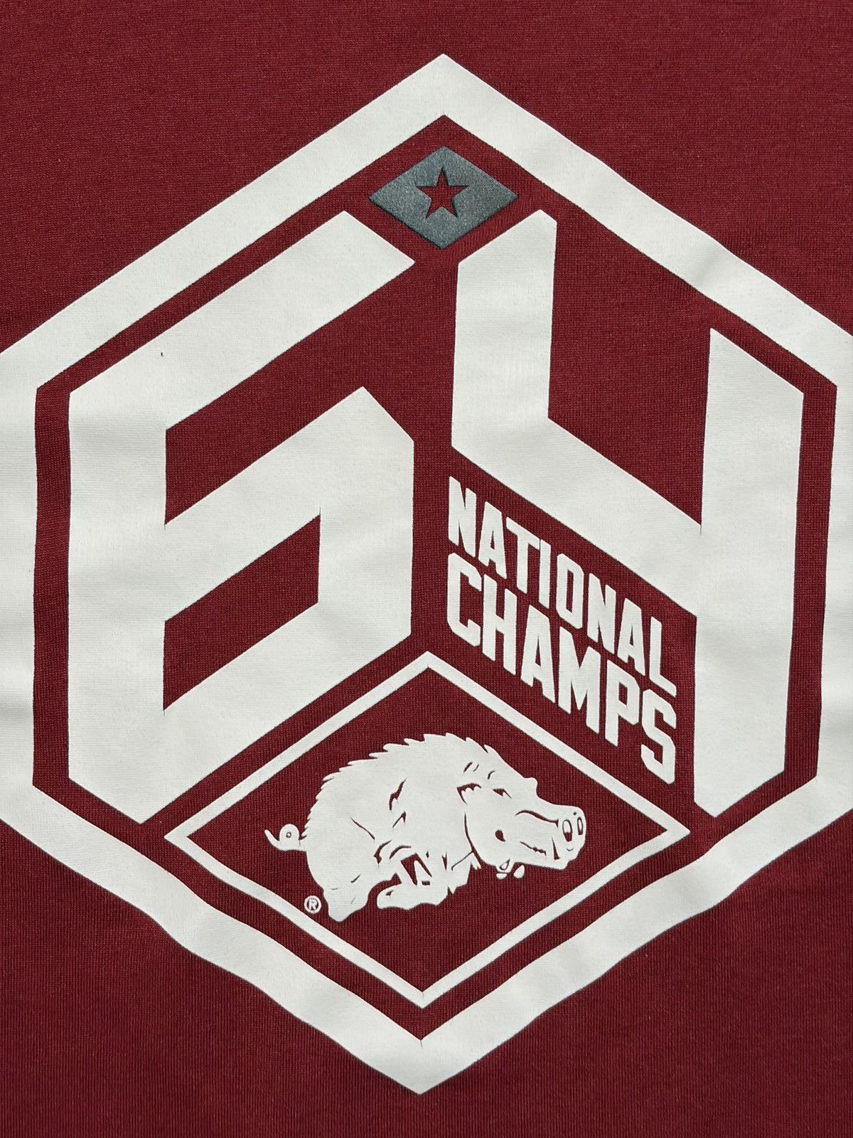 Nike Arkansas Razorbacks Nike Drifit Shirt 1964 National Champs Size US M / EU 48-50 / 2 - 2 Thumbnail