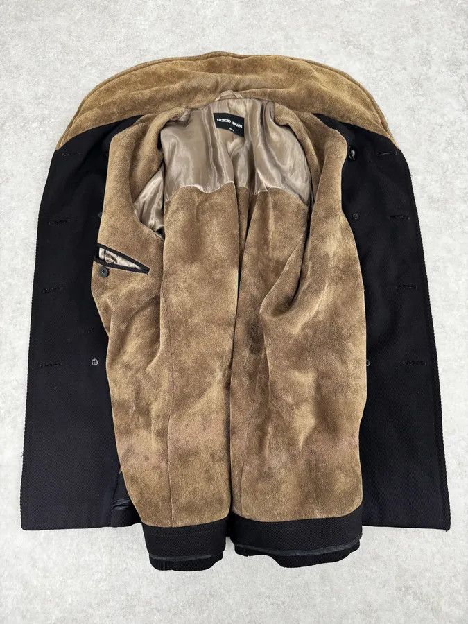 Giorgio Armani 2010s Giorgio Armani Black Wool Double Breasted Classy Coat Size US M / EU 48-50 / 2 - 9 Thumbnail