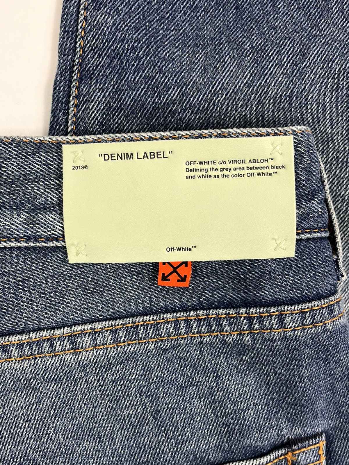 Off-White LOGO PLACK DENIM JEANS Size US 32 / EU 48 - 5 Thumbnail