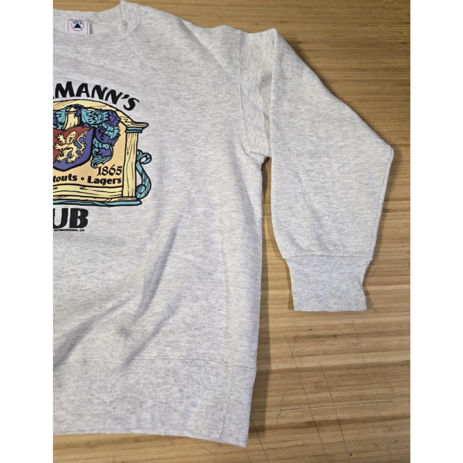Delta VINTAGE Lehmann's Pub Sweatshirt Crewneck Mens XL Gray Graphic Made USA 90s Size US XL / EU 56 / 4 - 2 Thumbnail