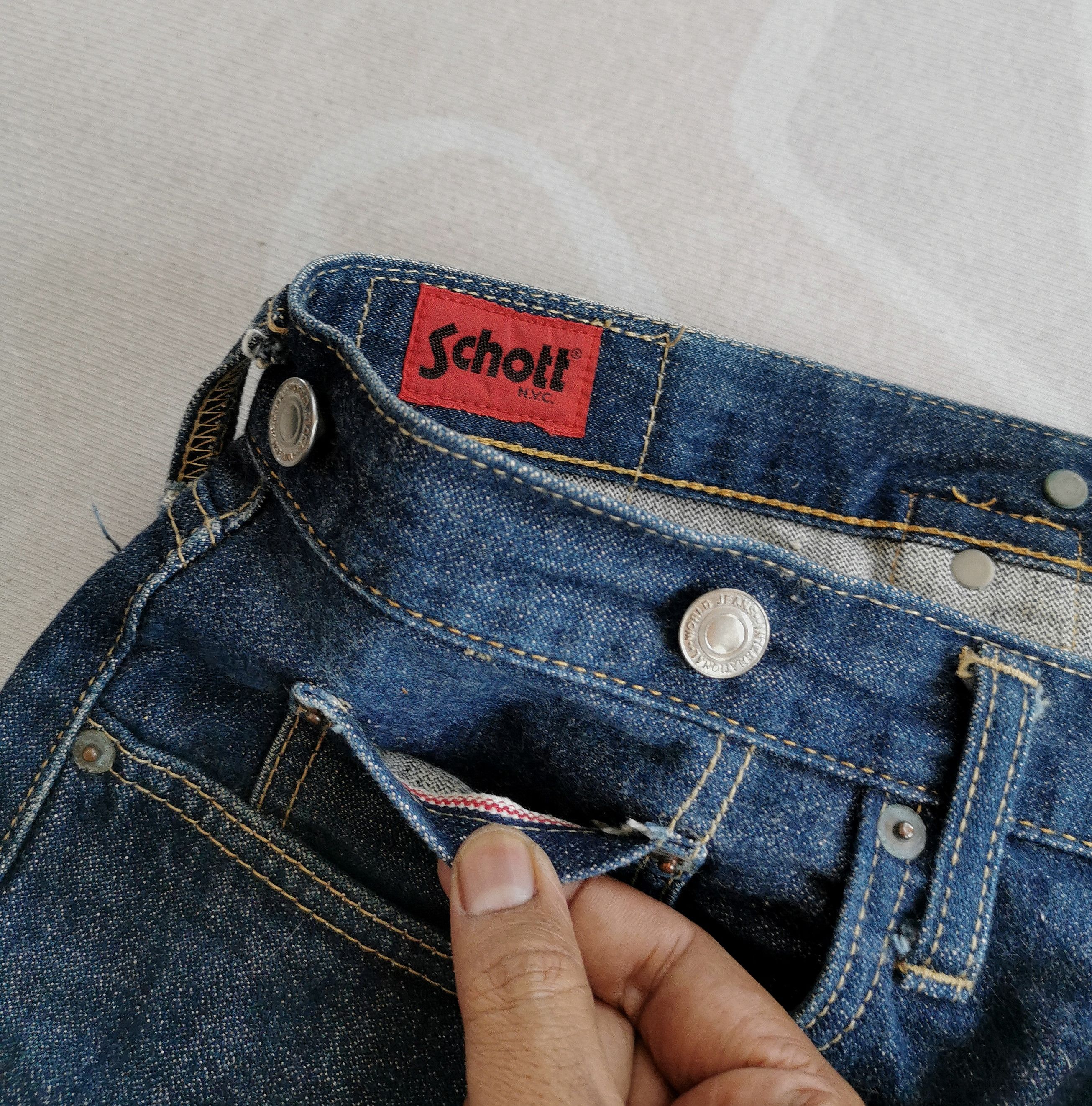 Schott Vintage Schott Selvedge Denim Size US 34 / EU 50 - 9 Thumbnail