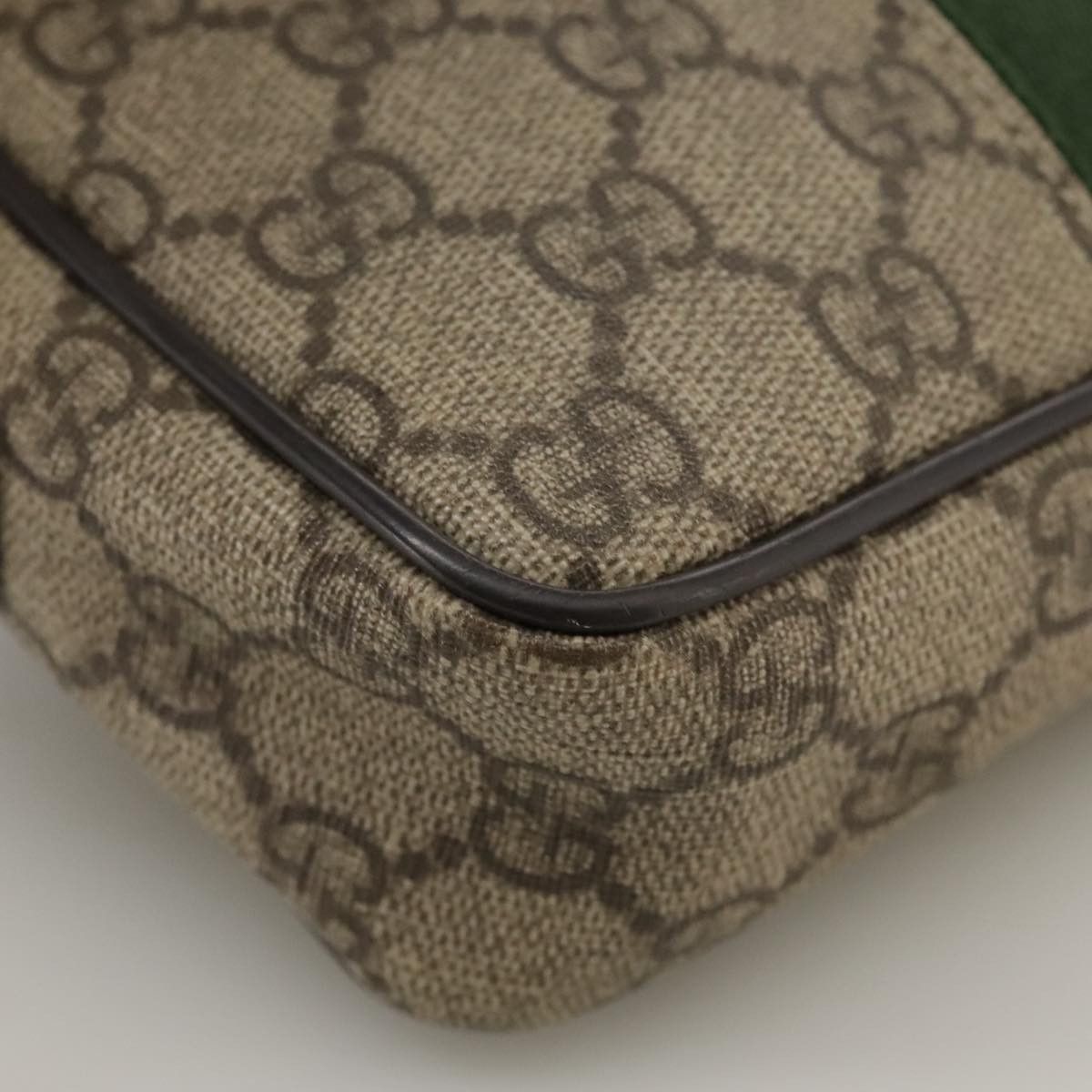 Gucci GUCCI GG Supreme Web Sherry Line Shoulder Bag Beige Silver Size ONE SIZE - 10 Thumbnail