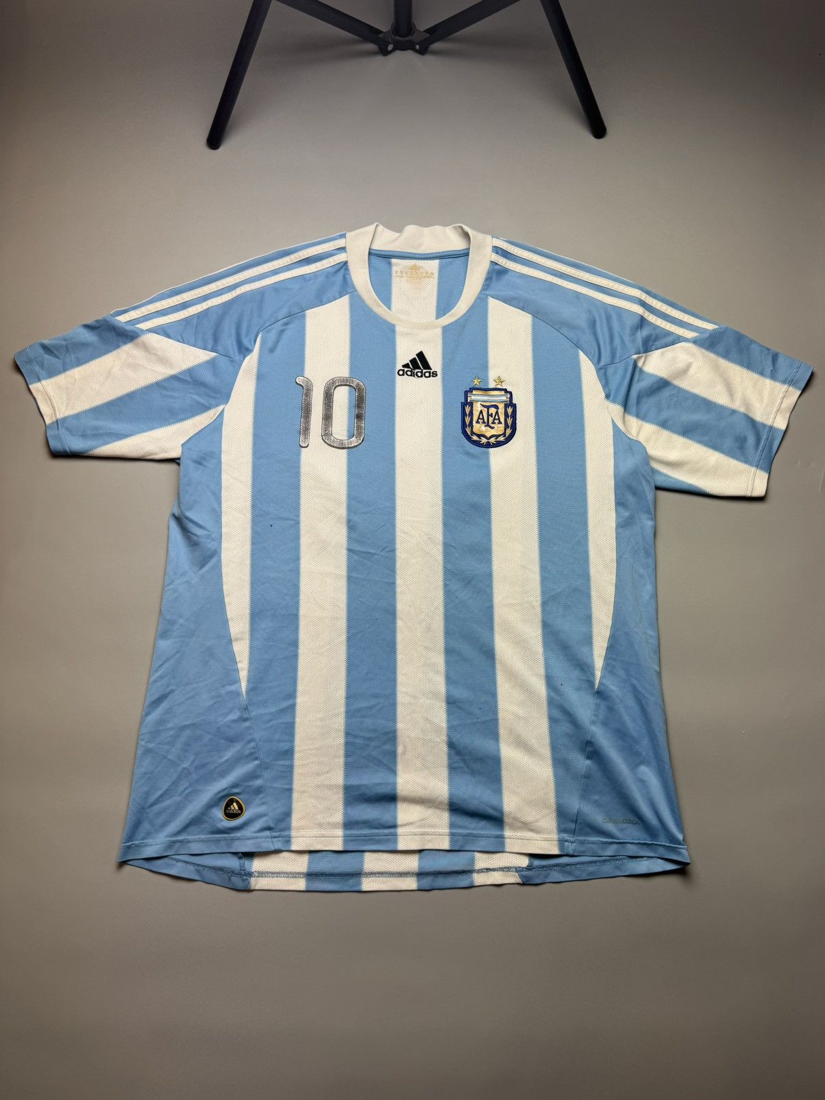 Adidas × Vintage #10 Messi Argentina Adidas Jersey 2009/10 home kit Men Xl Size US XL / EU 56 / 4 - 1 Thumbnail