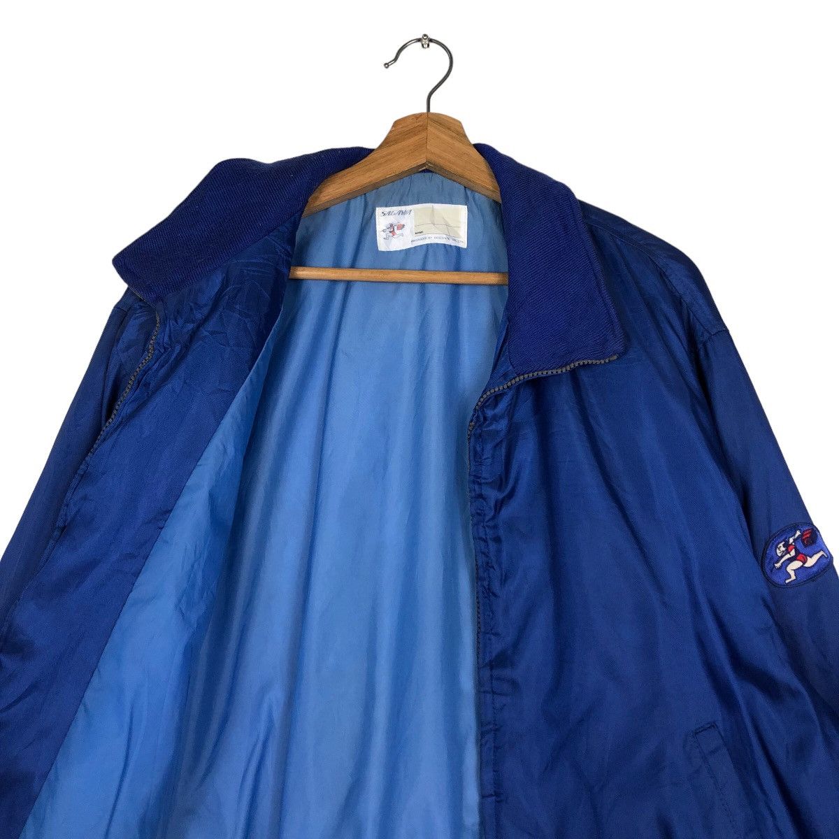 Japanese Brand 🔥Vintage Bomber Jacket Descente Sagawa Japan Big Logo Size US L / EU 52-54 / 3 - 12 Thumbnail