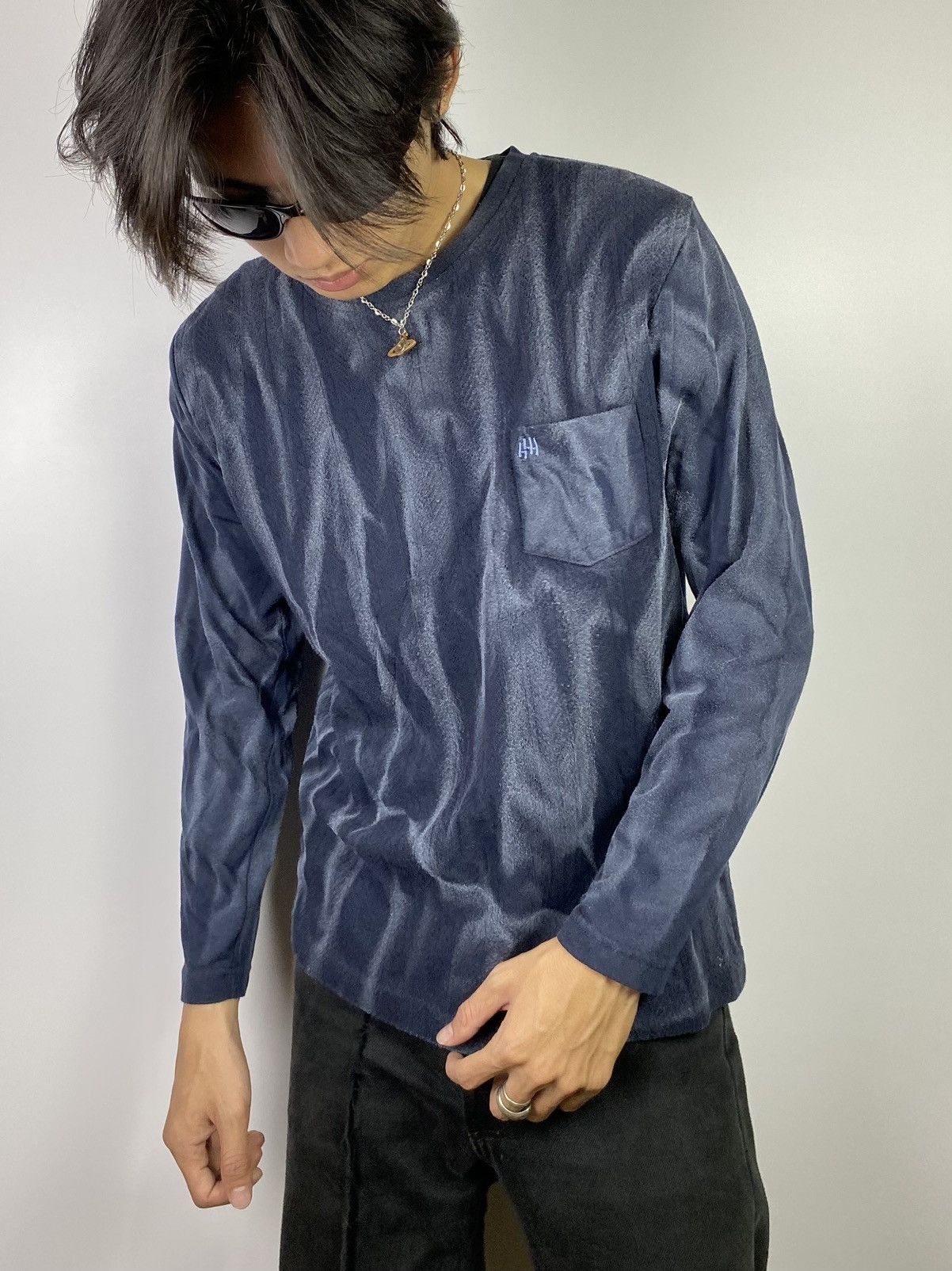 If Six Was Nine × Japanese Brand × Kansai Yamamoto kansai yamamoto smoked wash longsleeve Size US M / EU 48-50 / 2 - 1 Thumbnail