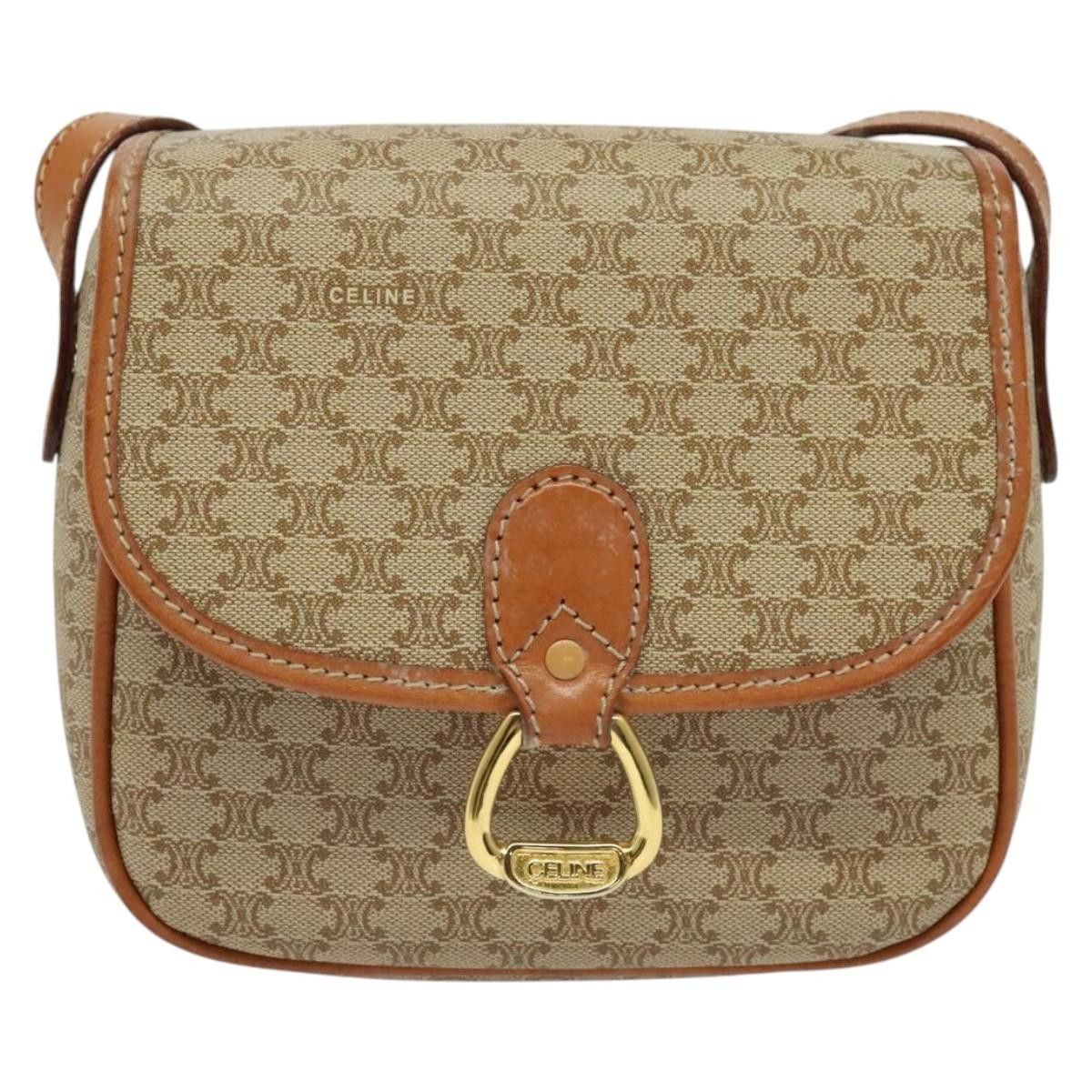 Celine Celine Vintage Macadam Shoulder Bag Canvas Size ONE SIZE - 1 Thumbnail