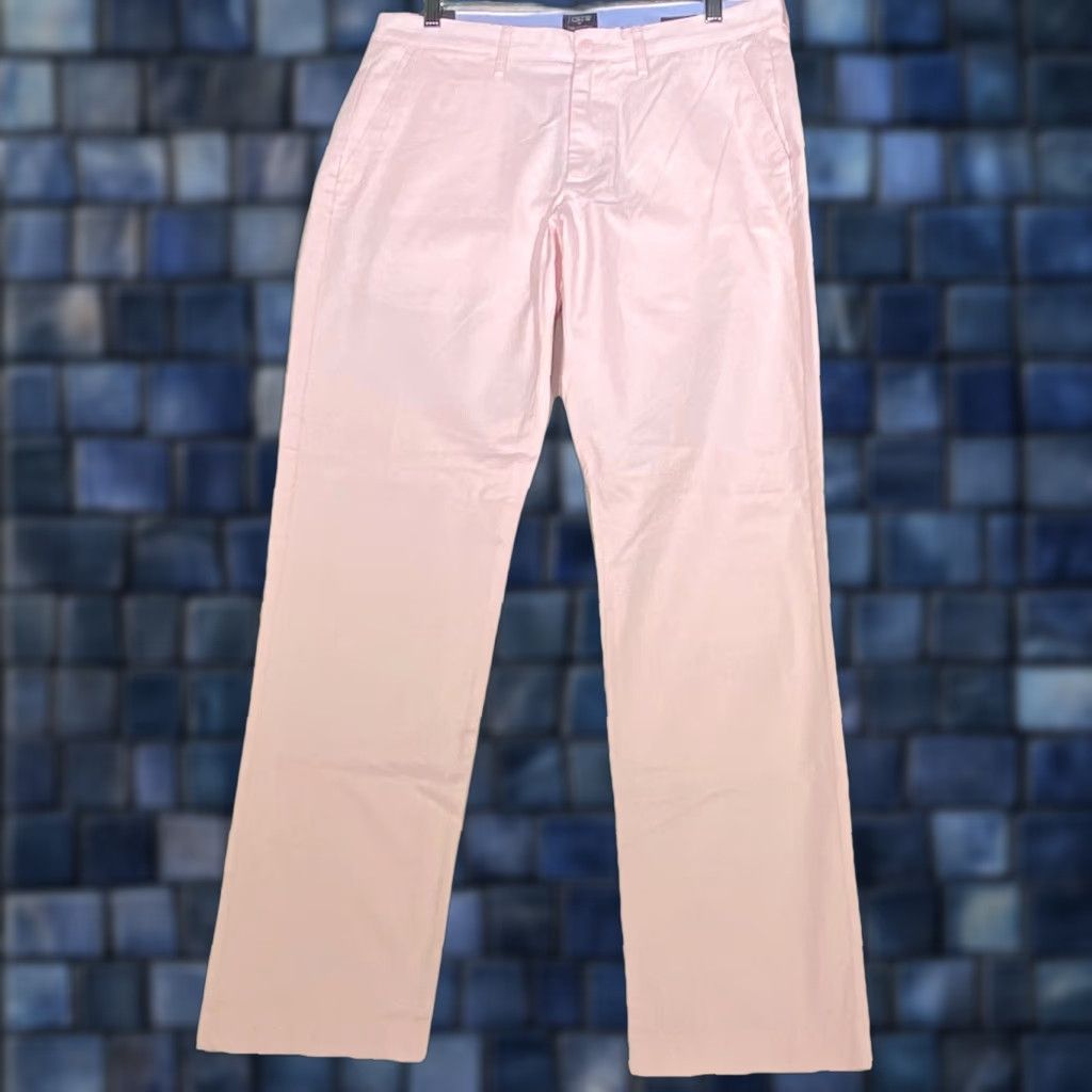 J.CREW Sutton Pants Mens 31x30 Pink Slim Fit Summerweight Chino Cotton NWT Preppy Mens
