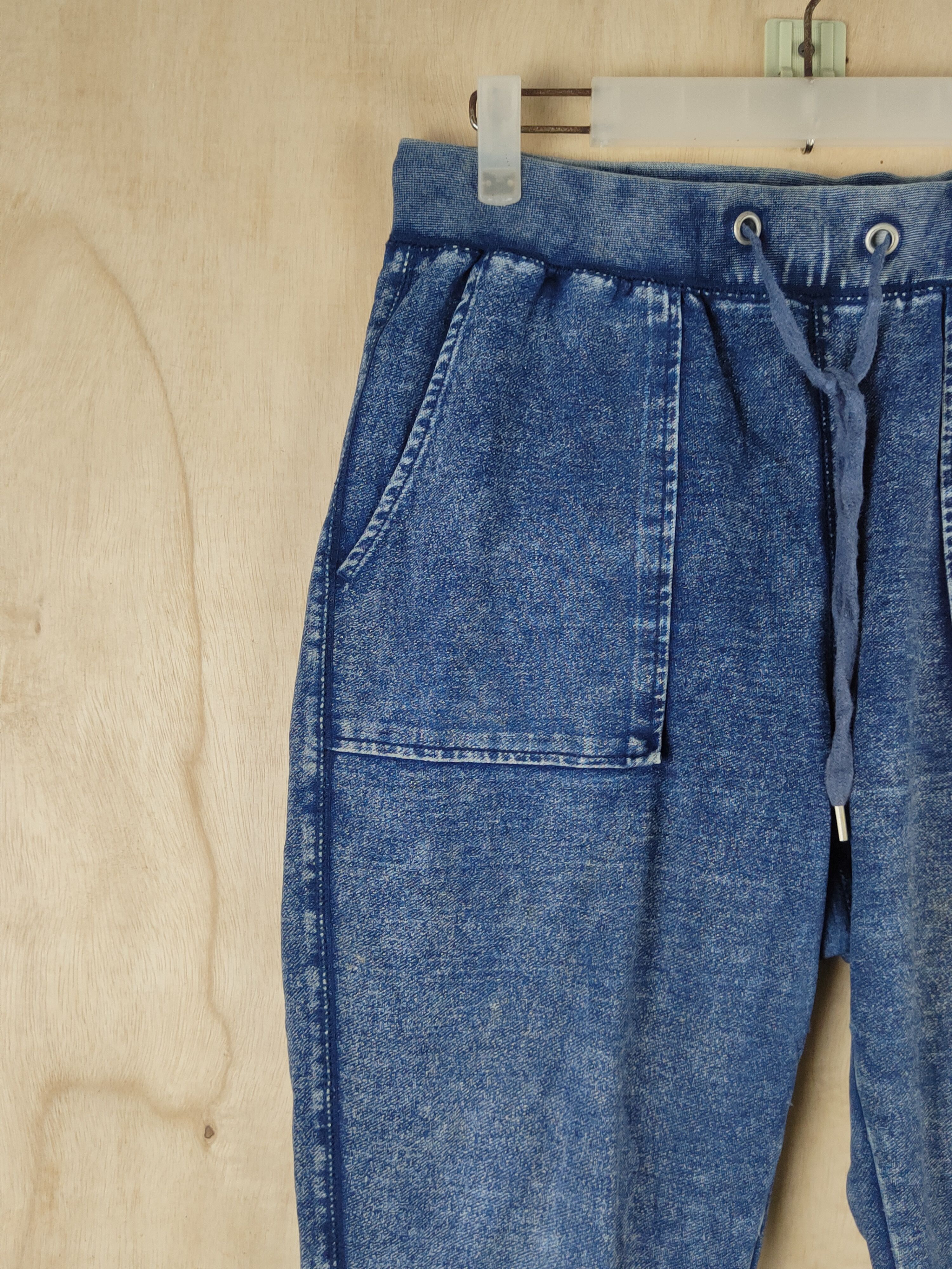 GU GU Blue Multipocket denim style Jogger Pants #S2511 Size 30" / US 8 / IT 44 - 3 Thumbnail