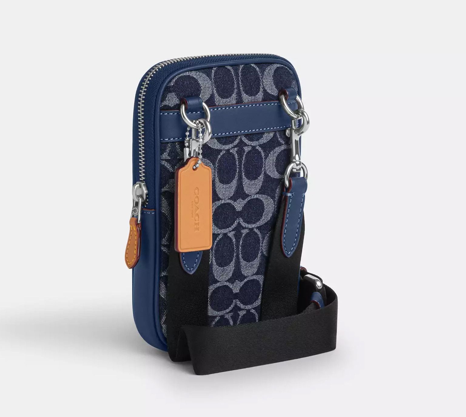 Coach Men’s Aden Crossbody Bag In Signature Denim CY889 Size ONE SIZE - 8 Thumbnail
