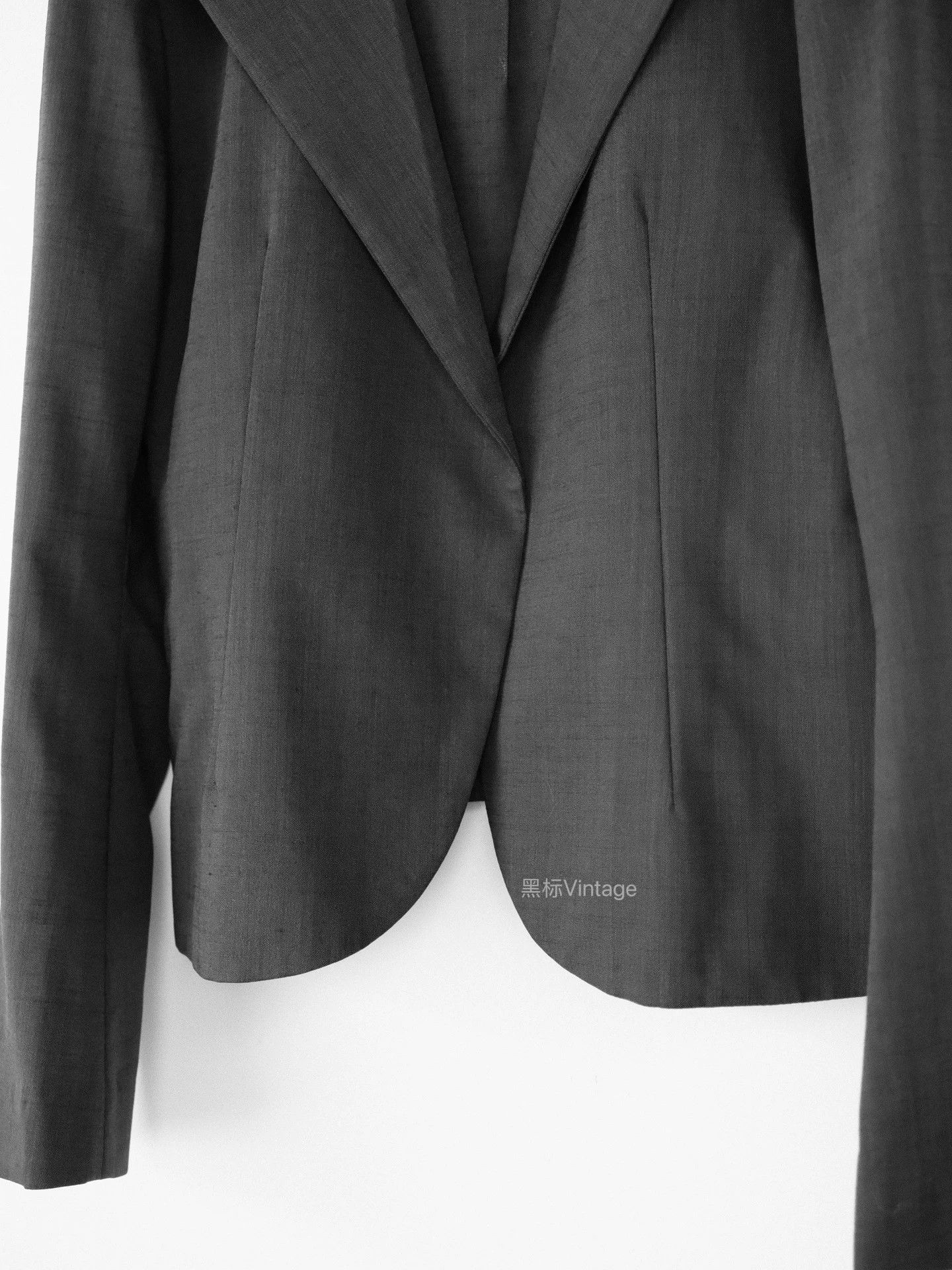Yohji Yamamoto Yohji Yamamoto 15AW Charcoal Gray Minimal Blazer Women's Size S / US 4 / IT 40 - 5 Thumbnail