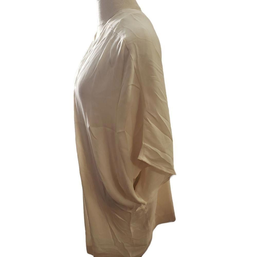 Faconnable CT1123a Faconnable Ladies Beige Blouse 100% Silk Size 46 Size M / US 6-8 / IT 42-44 - 4 Thumbnail