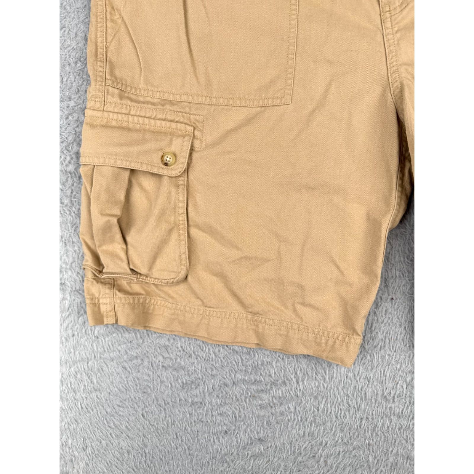Ralph Lauren VINTAGE Lauren Ralph Lauren Shorts Womens 14 Beige Cargo LRL Cotton Rayon Blend Size 36" / US 14 / IT 50 - 3 Thumbnail
