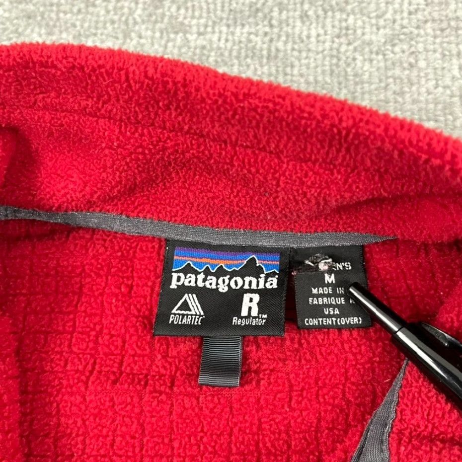 Patagonia VINTAGE Patagonia Jacket Womens M Red Fleece Polartec R3 Radiant Regulator USA Size M / US 6-8 / IT 42-44 - 5 Thumbnail