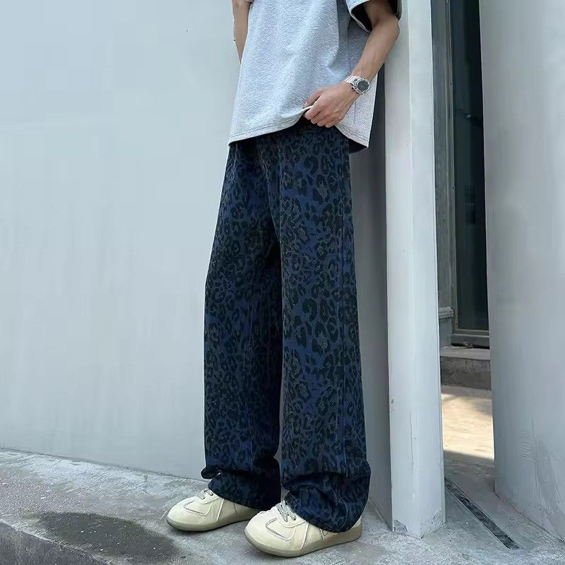 Other iDark Blue Leopard Print Denim Jeans Y2K Skater Size US 30 / EU 46 - 10 Thumbnail