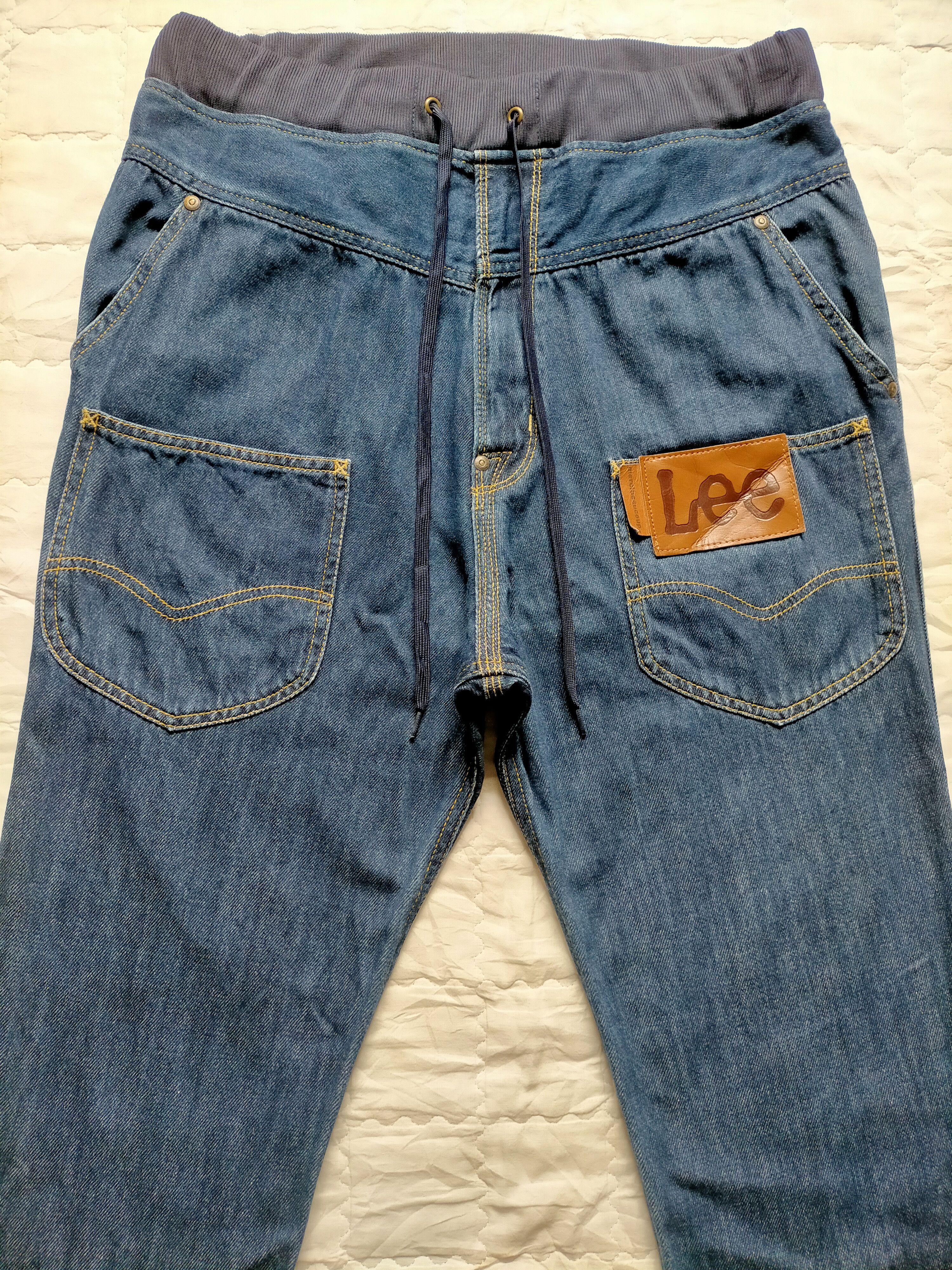 Issey Miyake × Lee × mercibeaucoup Lee x Mercibeaucop Issey Miyake Drop Cropth Denim Jeans Size US 32 / EU 48 - 3 Thumbnail