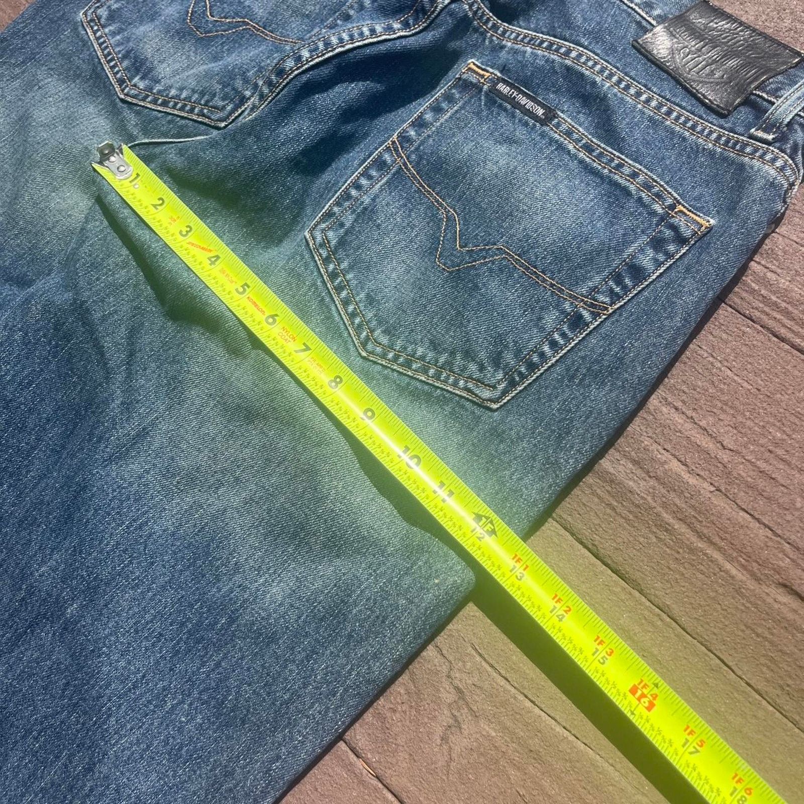 Harley Davidson Navy Blue Harley Davidson Jeans Size US 35 - 6 Thumbnail