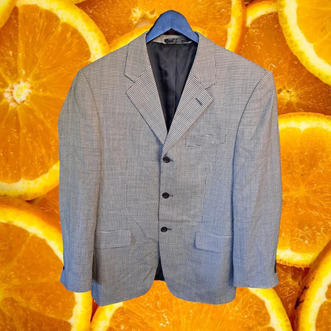 Jones New York New Jones New York Blazer Black and White Check Size 38 Reg Size 38R - 1 Thumbnail