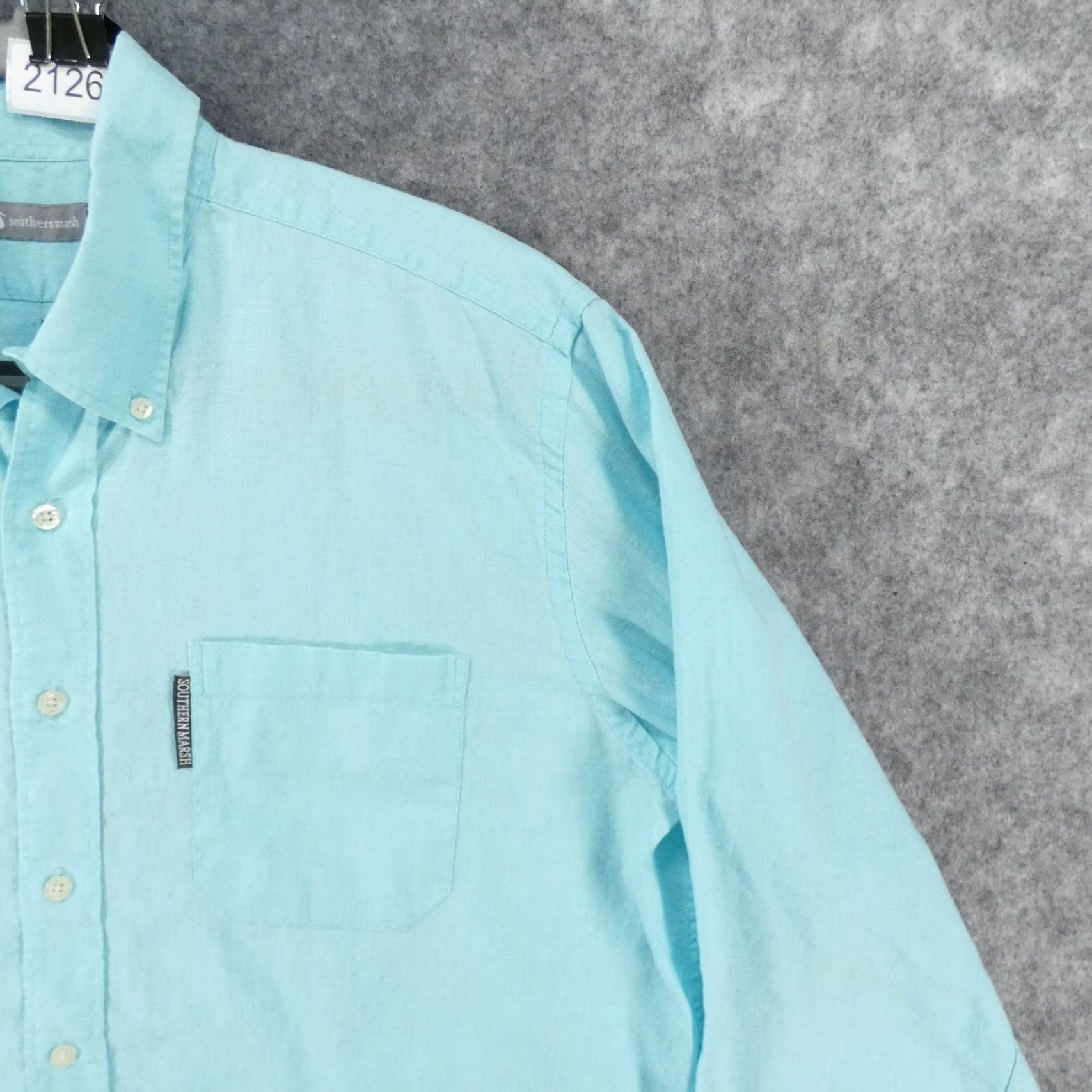 Vintage Southern Marsh Shirt Mens Medium Long Sleeve Button Up Blue Size US M / EU 48-50 / 2 - 6 Thumbnail