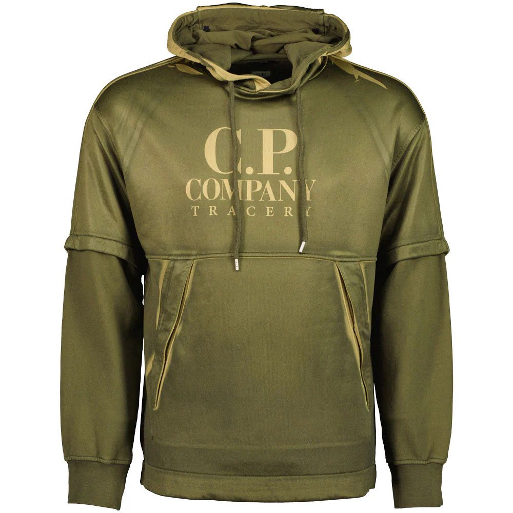 C.P. Company o1y1224 Logo Hoodie in Military Green Size US XS / EU 42 / 0 - 1 Thumbnail
