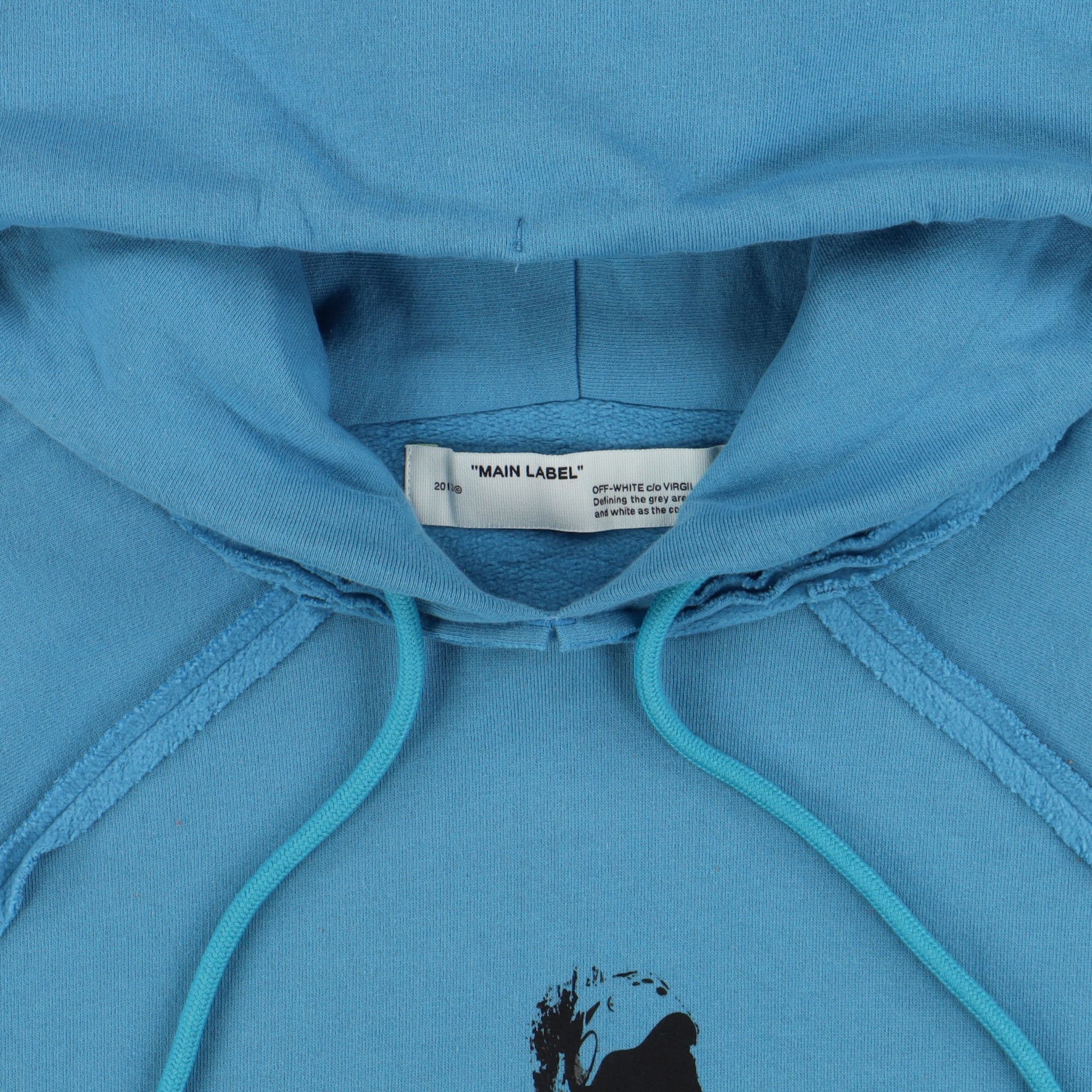 Off-White Blue Vertical Climb Arrows Logo Oversized Raglan Hoodie Size US M / EU 48-50 / 2 - 3 Thumbnail