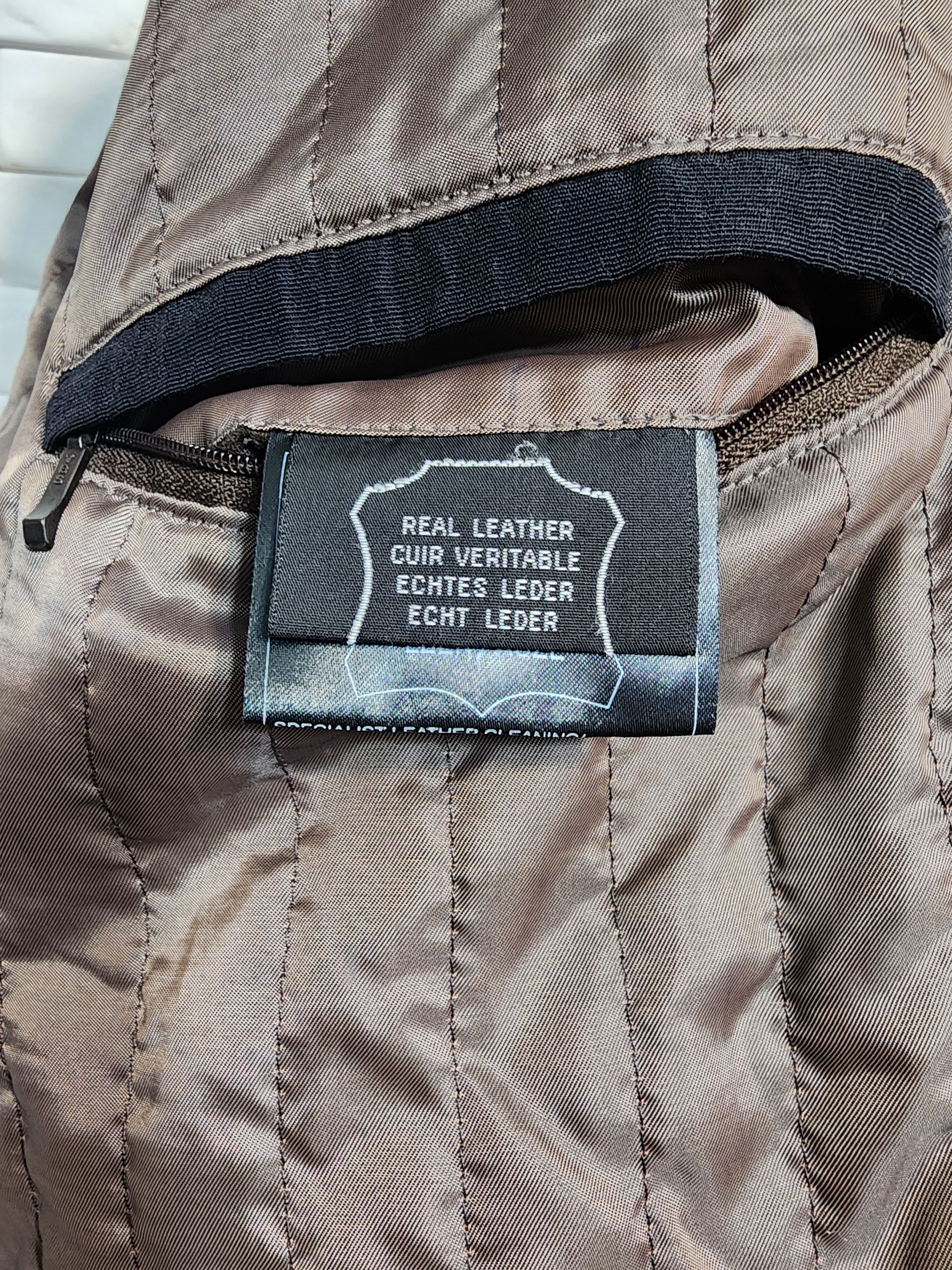 Uniqlo Brown Genuine Leather Jacket: Men's Metal Zipper Jacket Size US L / EU 52-54 / 3 - 9 Thumbnail