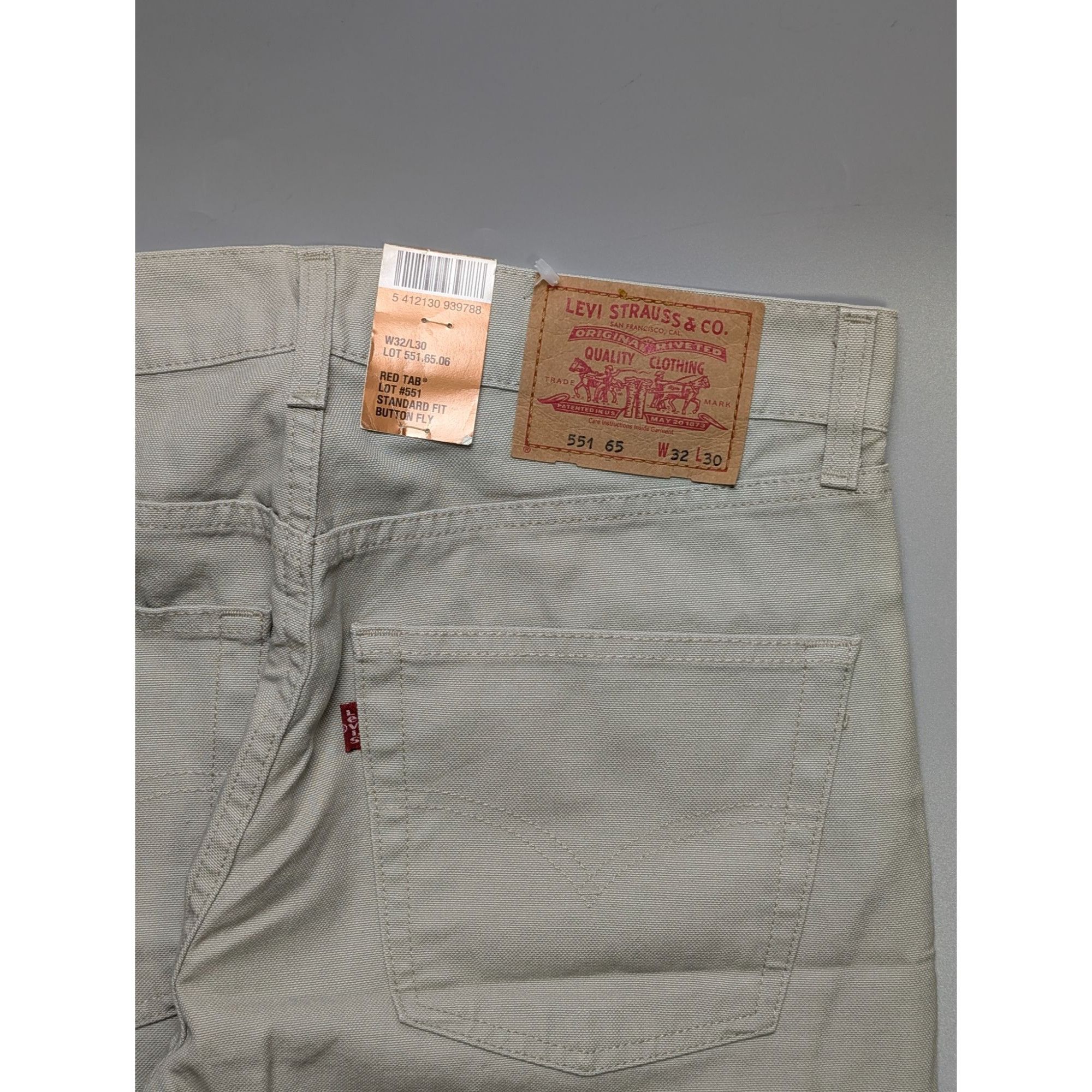 Levi's Vintage Clothing Levi's 551 Vintage Beige Denim Jeans Pants (Y1080) Size US 32 / EU 48 - 11 Thumbnail