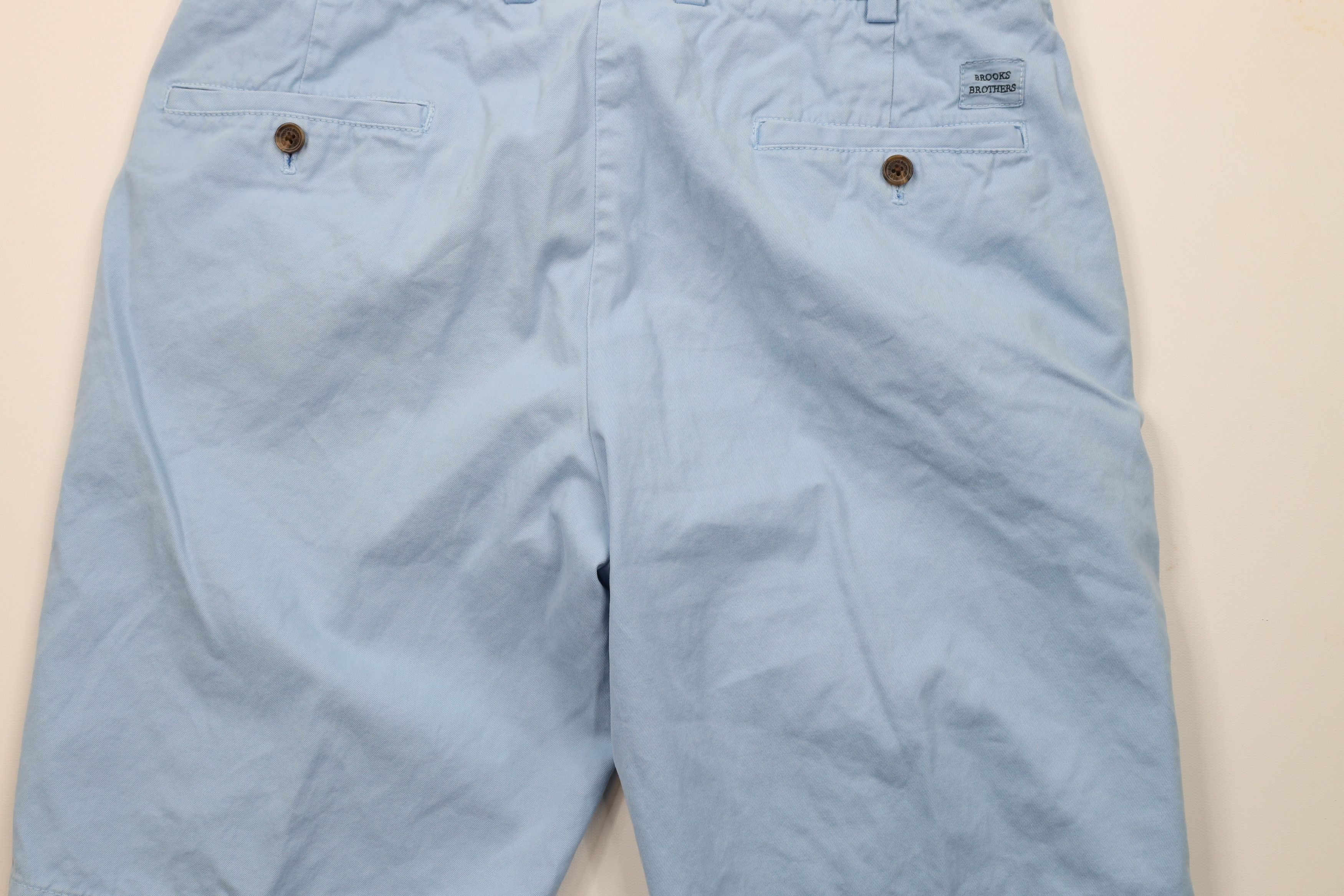 Brooks Brothers × Vintage Vintage Brooks Brothers Bermuda Chino Shorts Carolina Blue Size US 34 / EU 50 - 10 Thumbnail