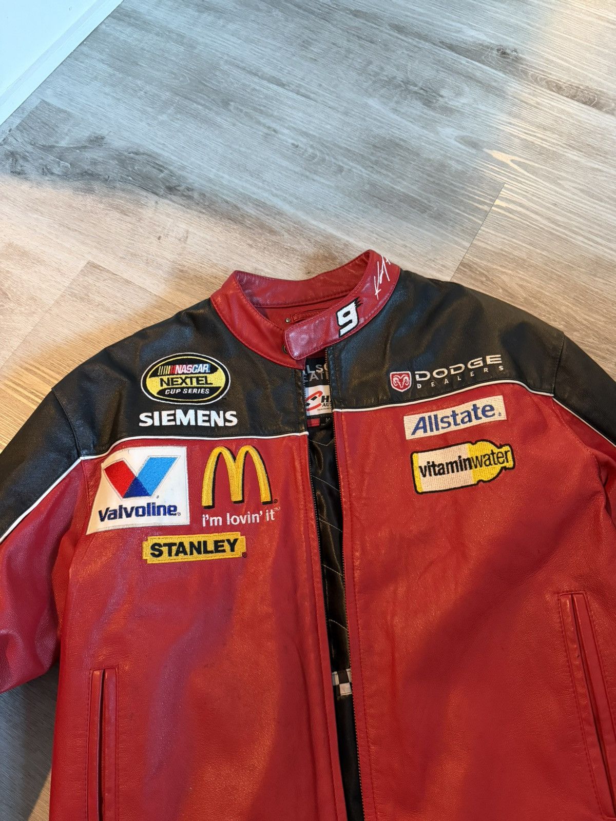 Wilsons Leather Vintage Nascar Sponsors Leather Jacket Size US M / EU 48-50 / 2 - 3 Thumbnail