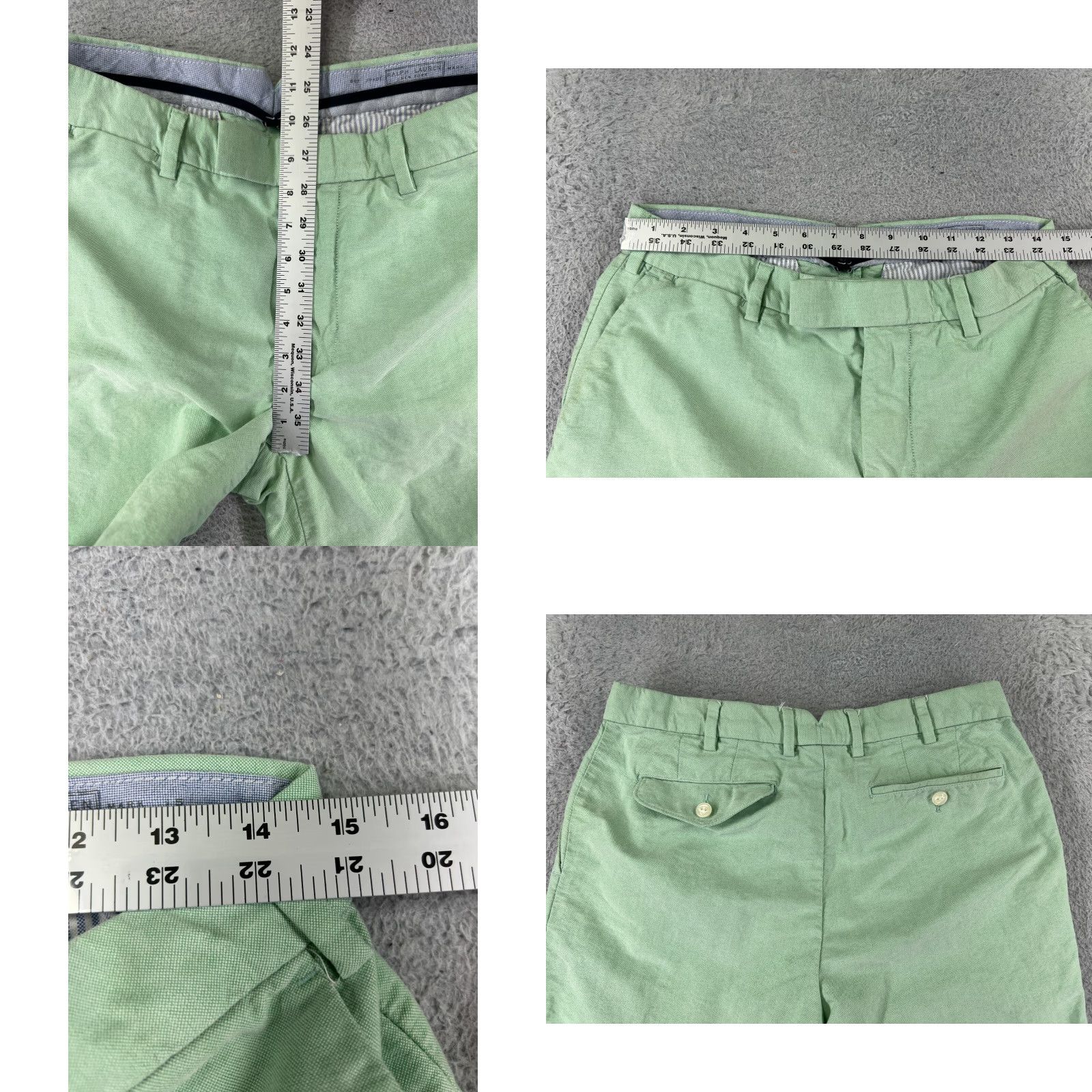 Polo Ralph Lauren Polo Ralph Lauren Shorts Men 32 Green 100% Cotton Woven Bermuda Casual Pants Adjustable Zip Flat Front Pocket Regular? Size US XS / EU 42 / 0 - 9 Thumbnail