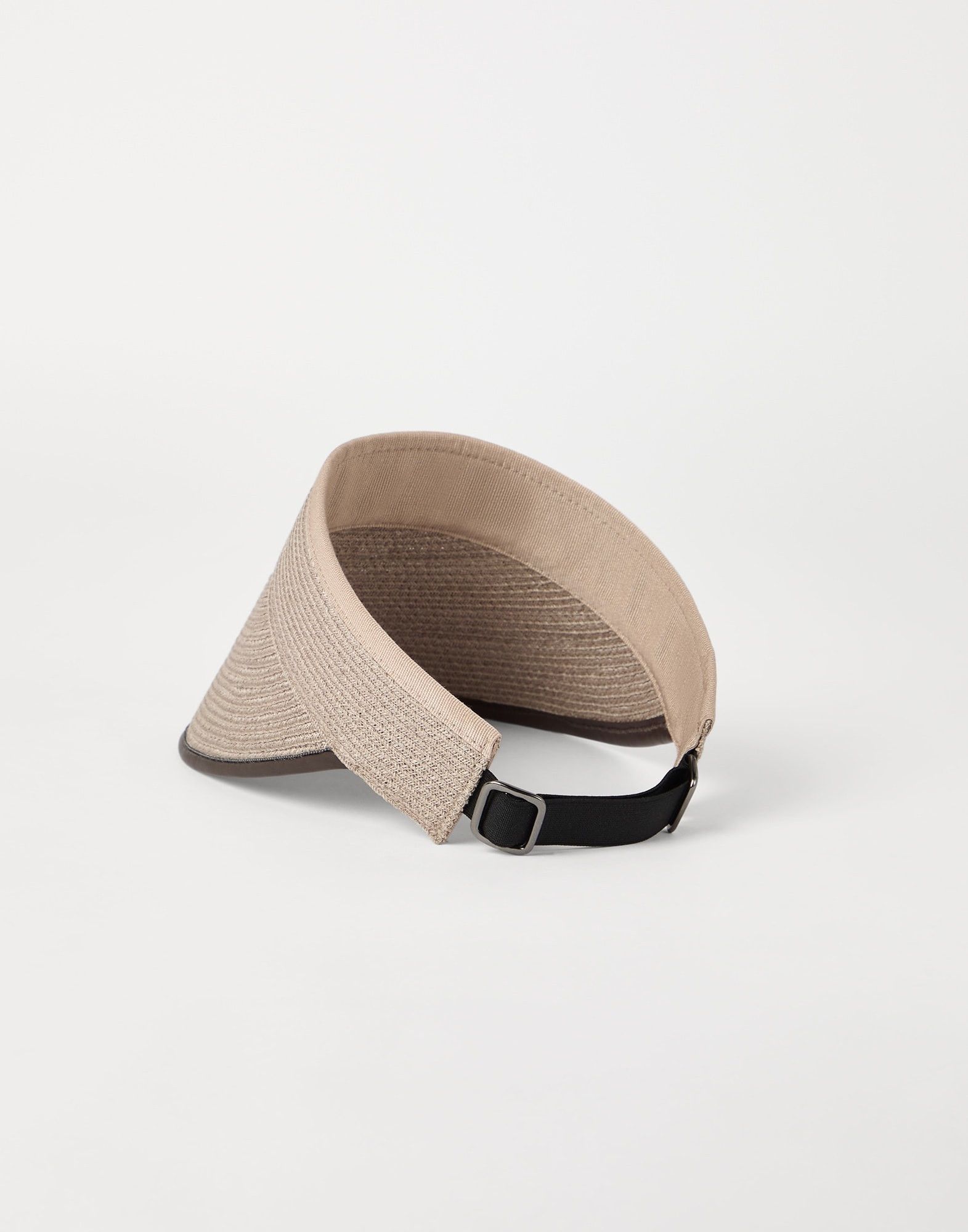 Brunello Cucinelli o1la1rc1a0326 Size: OS / Techno Hemp And Cotton Visor Beige Size ONE SIZE - 2 Thumbnail