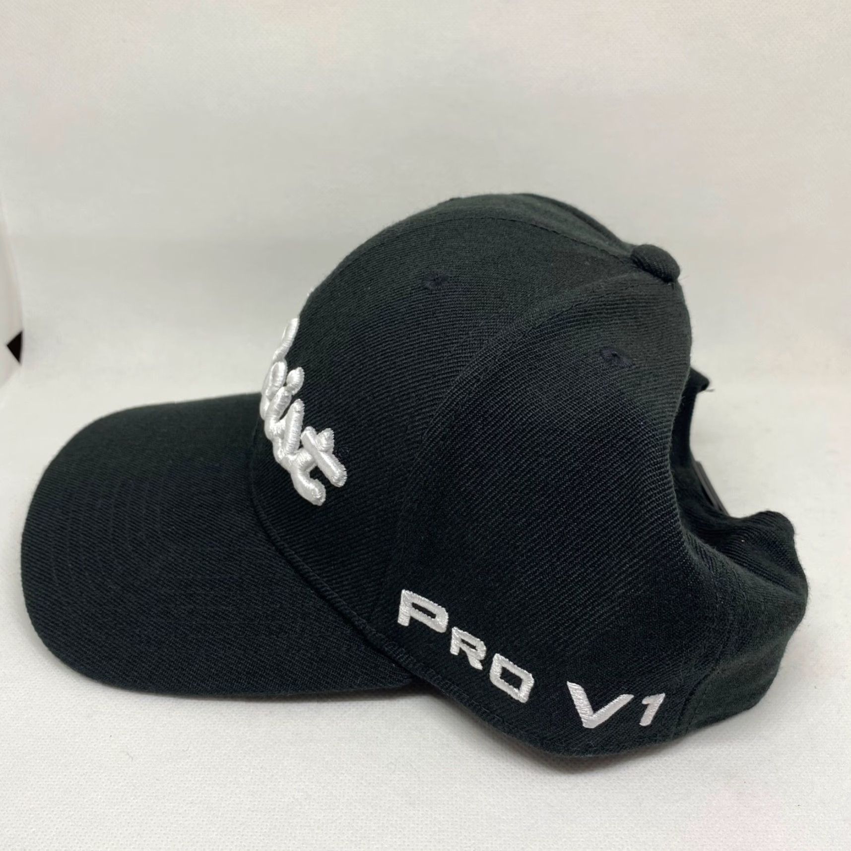 Titleist Titleist Golf Hat Cap Snapback Footjoy Pro V1 Black Monster Man Adjustable NEW Size ONE SIZE - 4 Thumbnail
